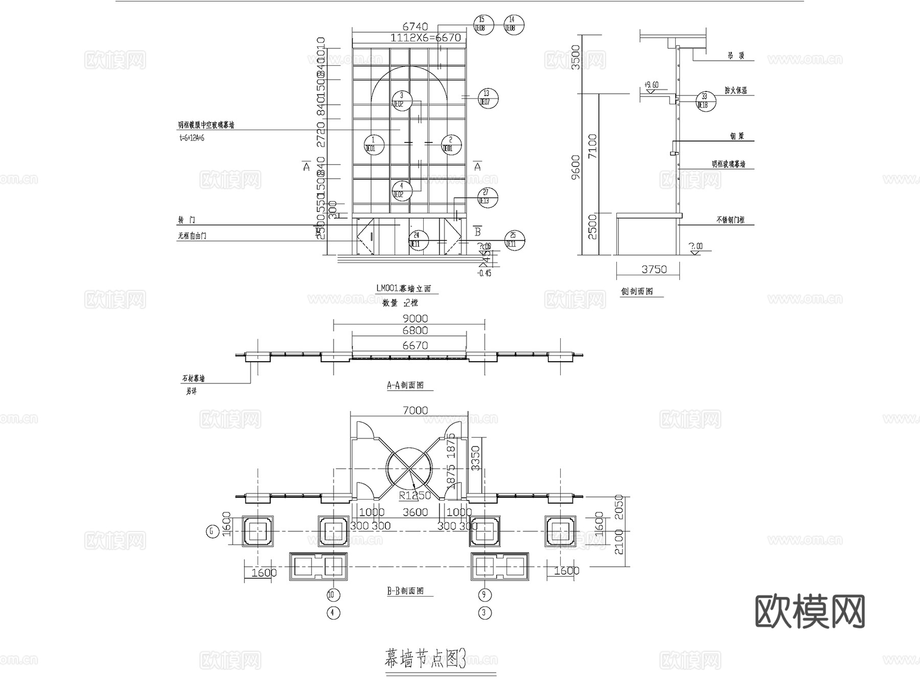 建筑通用节点CAD施工图库详图集 336套cad施工图