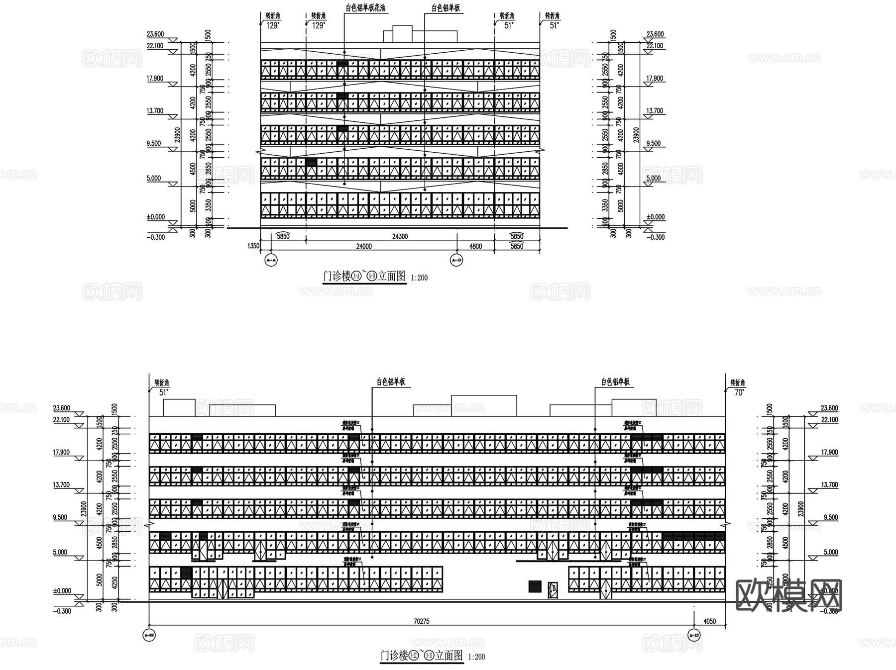 广州医科大附属妇女儿童医院建筑CAD施工图全套cad施工图