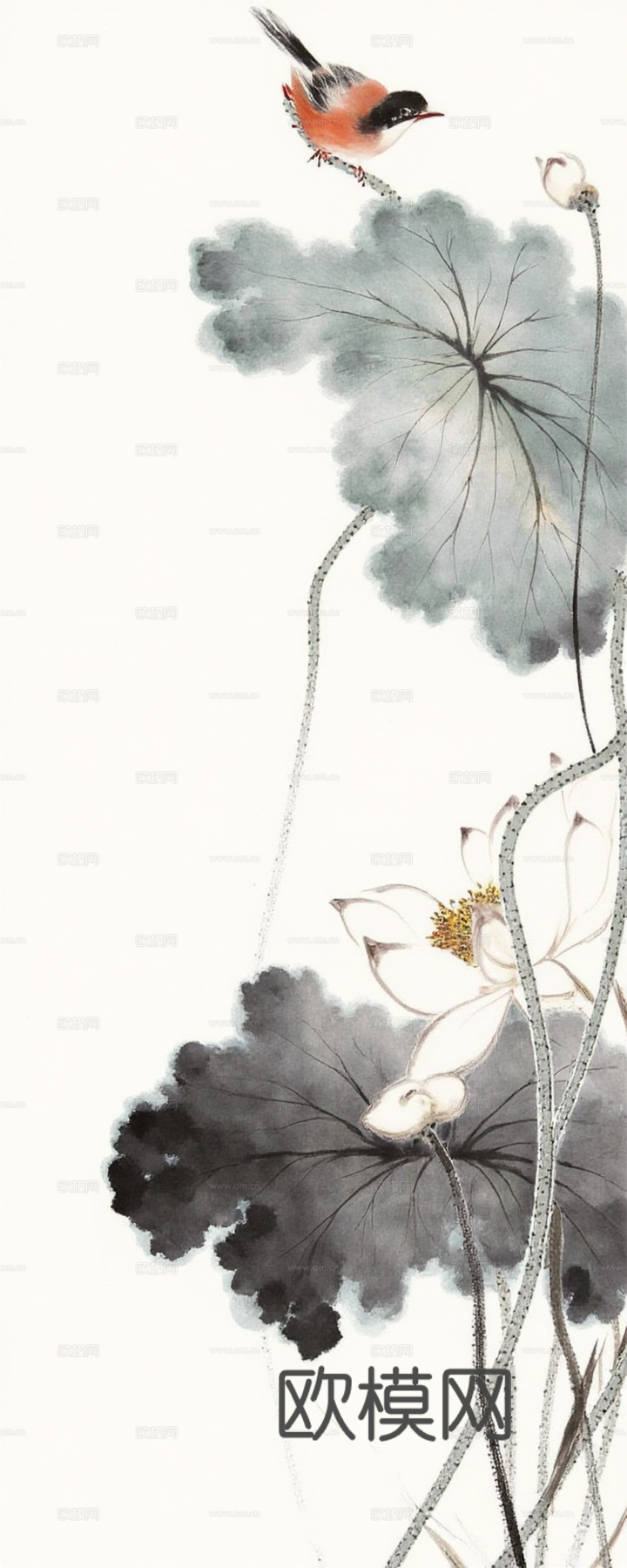 工笔水墨画 国画挂画
