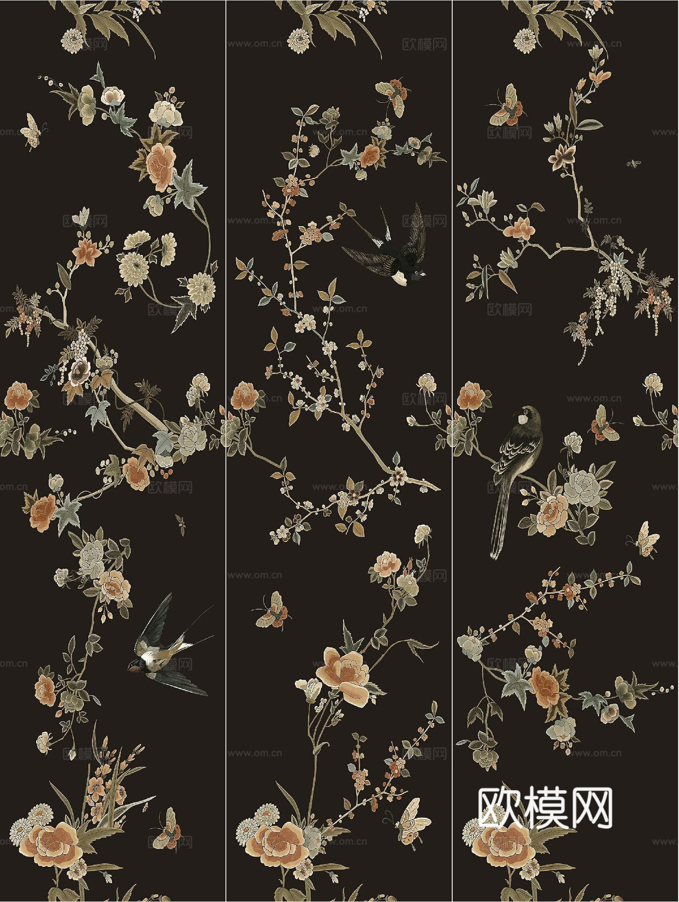 复古花砖