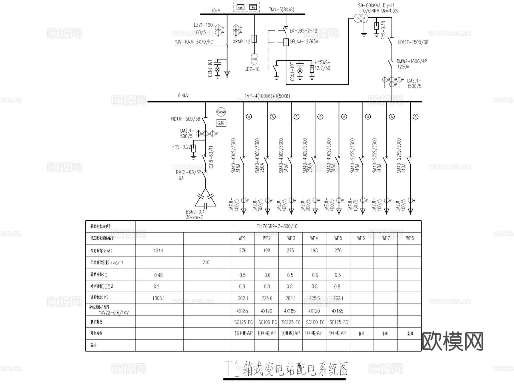 变电站热电所机房电厂建筑电气CAD施工图集 200套cad施工图