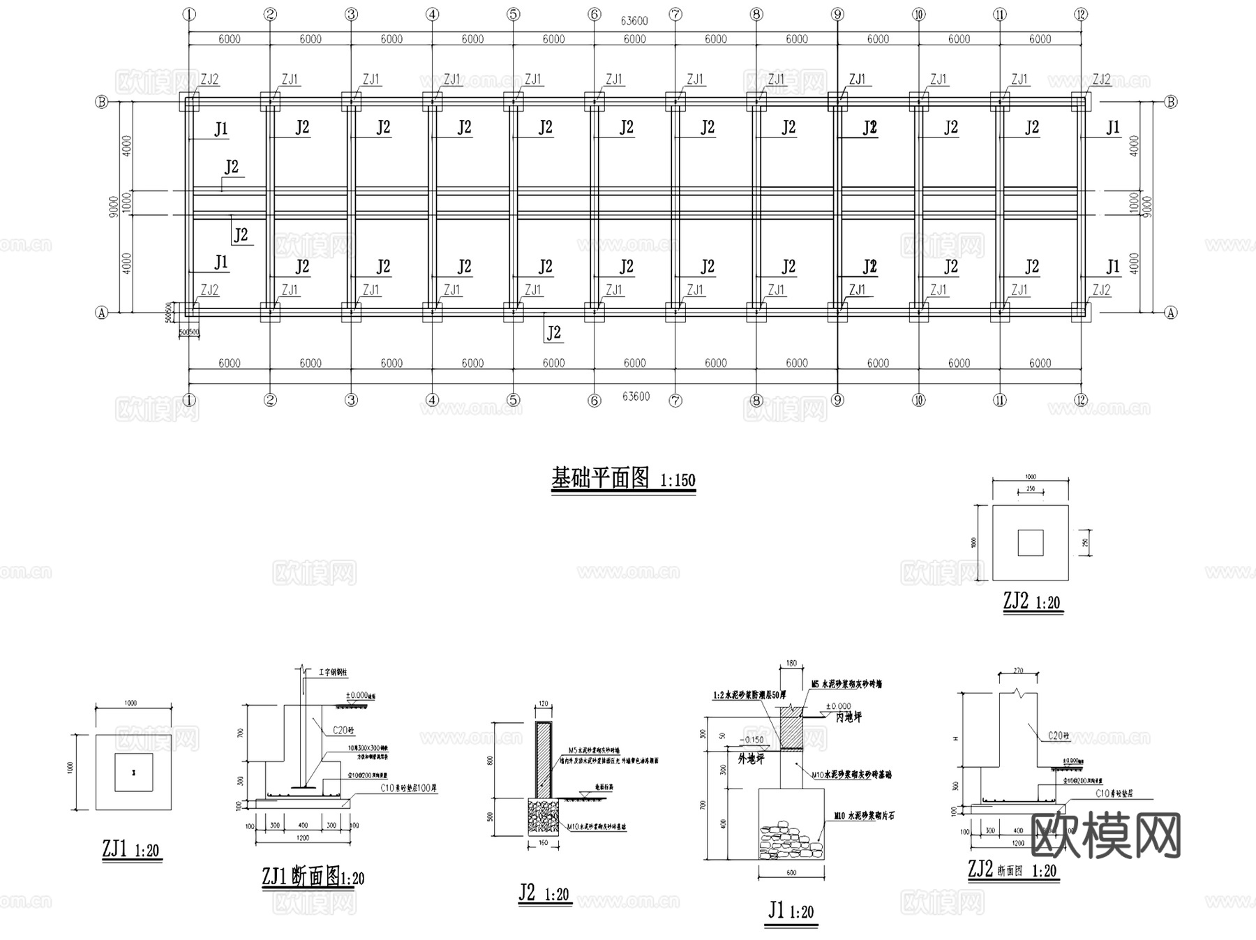 海口美系长白猪养殖厂建筑扩建CAD施工图全套cad施工图
