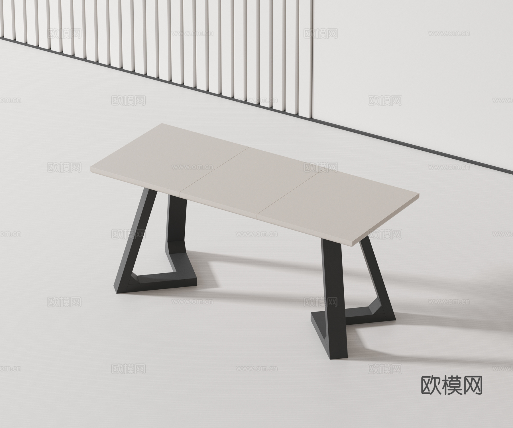 现代桌子3d模型下载