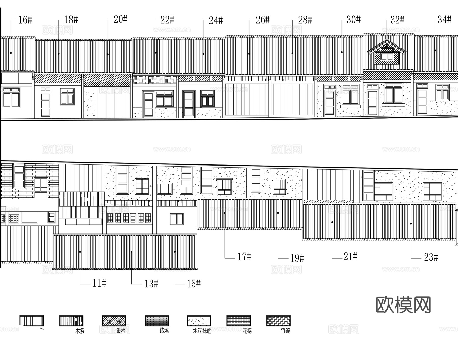 都江堰历史街区测绘CAD施工图集cad施工图
