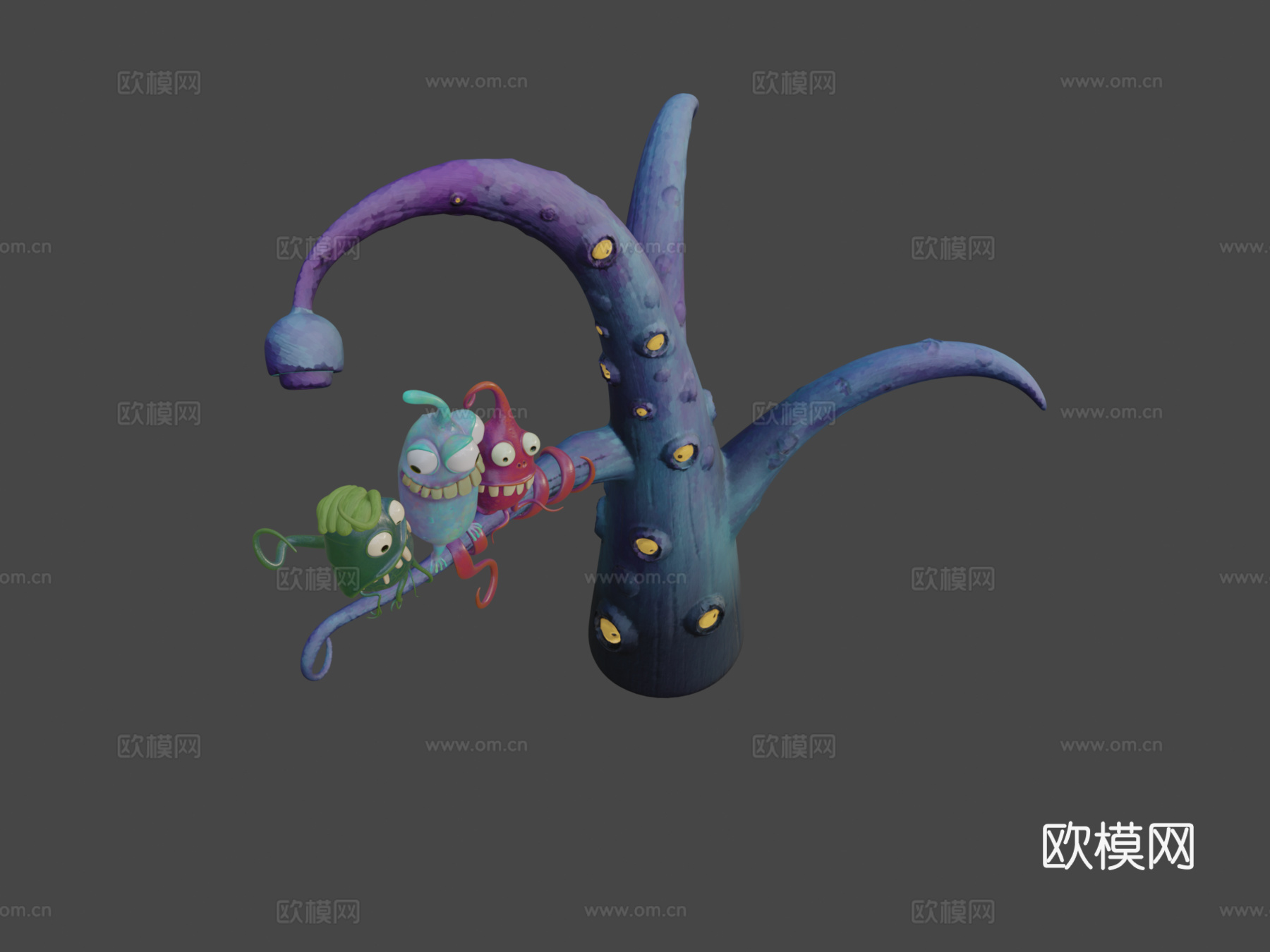 可爱怪物3d模型下载（渲染图8）