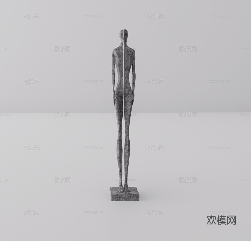 雕塑摆件su模型