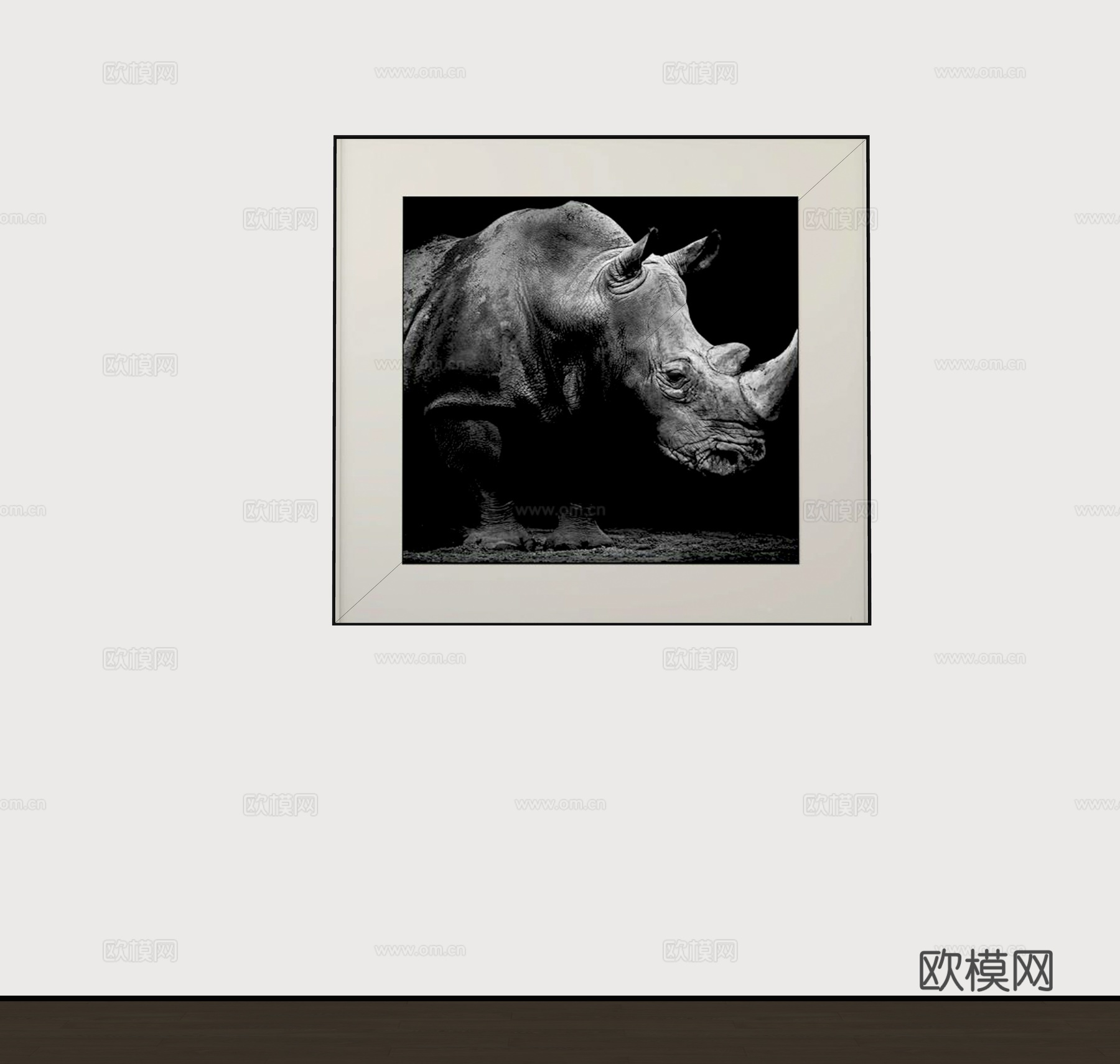 现代装饰挂画su模型