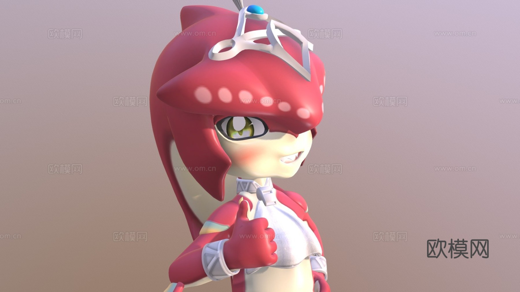 希多王子宝宝3d模型下载（渲染图1）