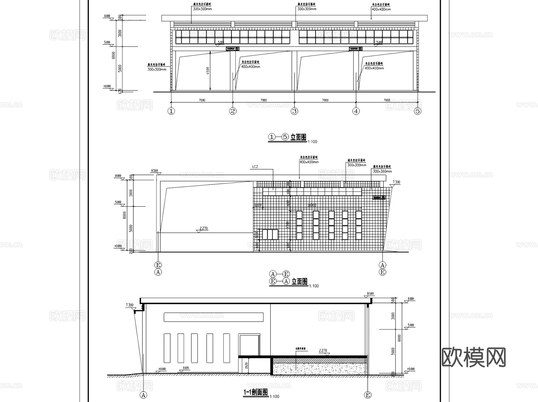 从化经开区垃圾压缩站建筑CAD施工图全套cad施工图