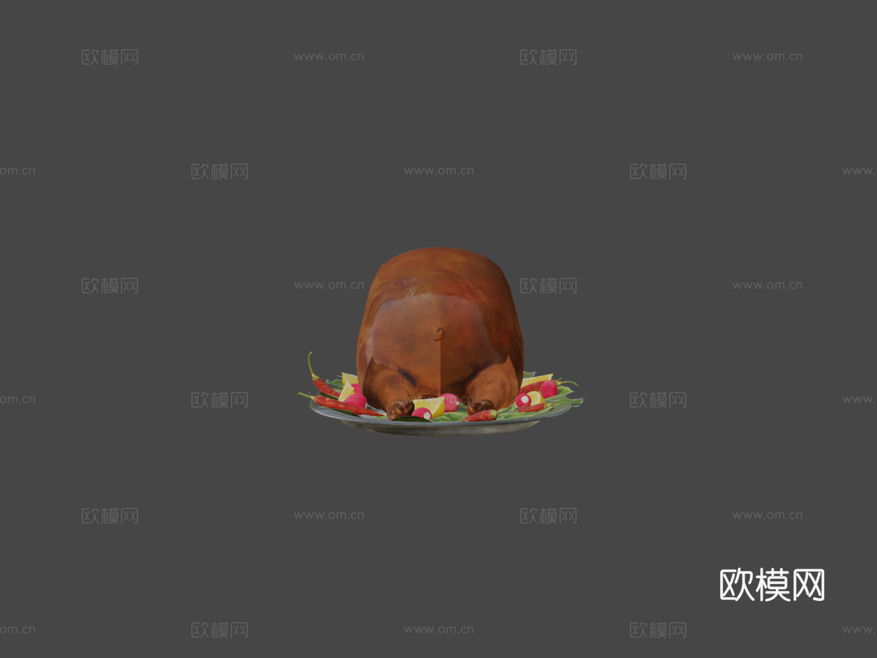 烤全猪3d模型下载（渲染图5）