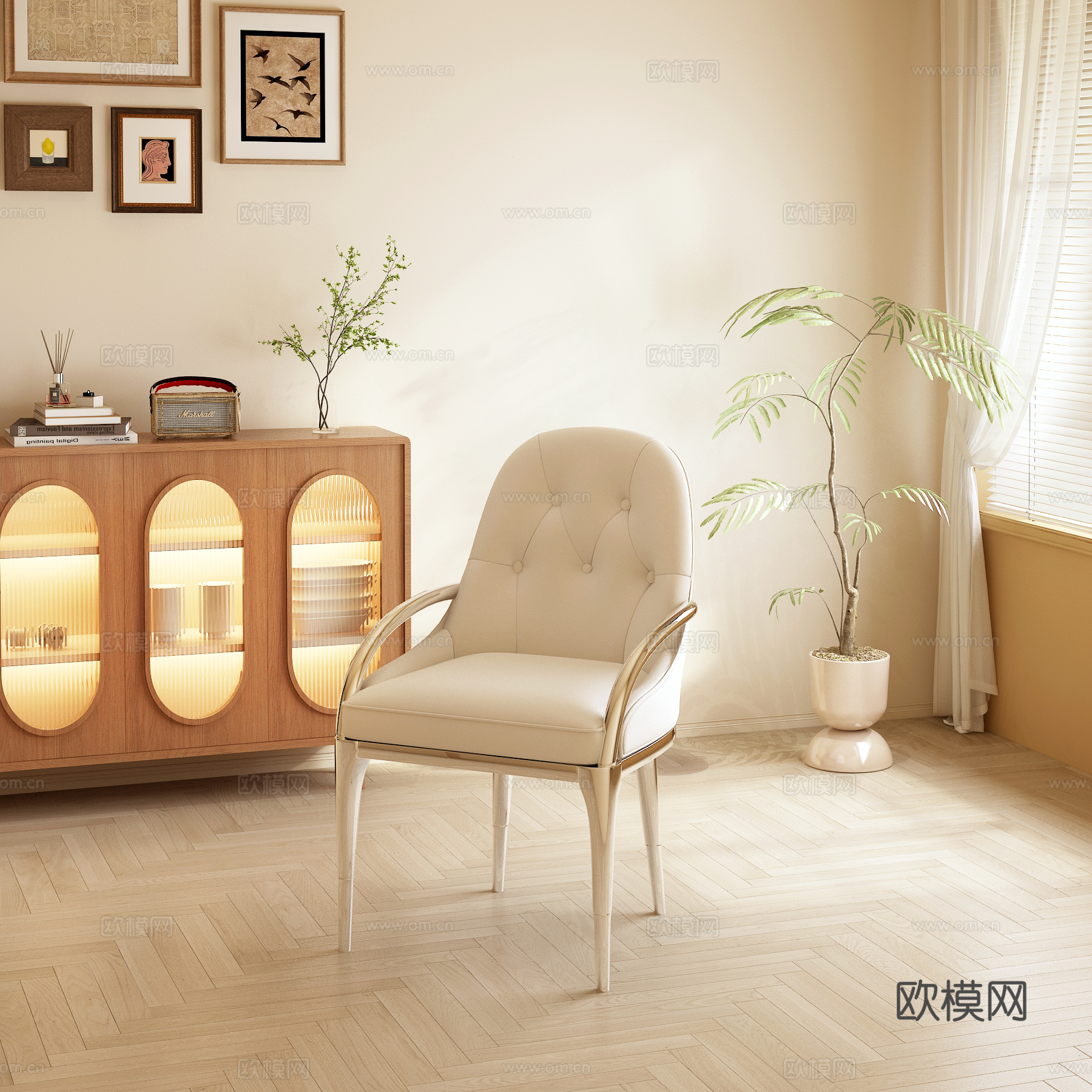 现代单椅3d模型
