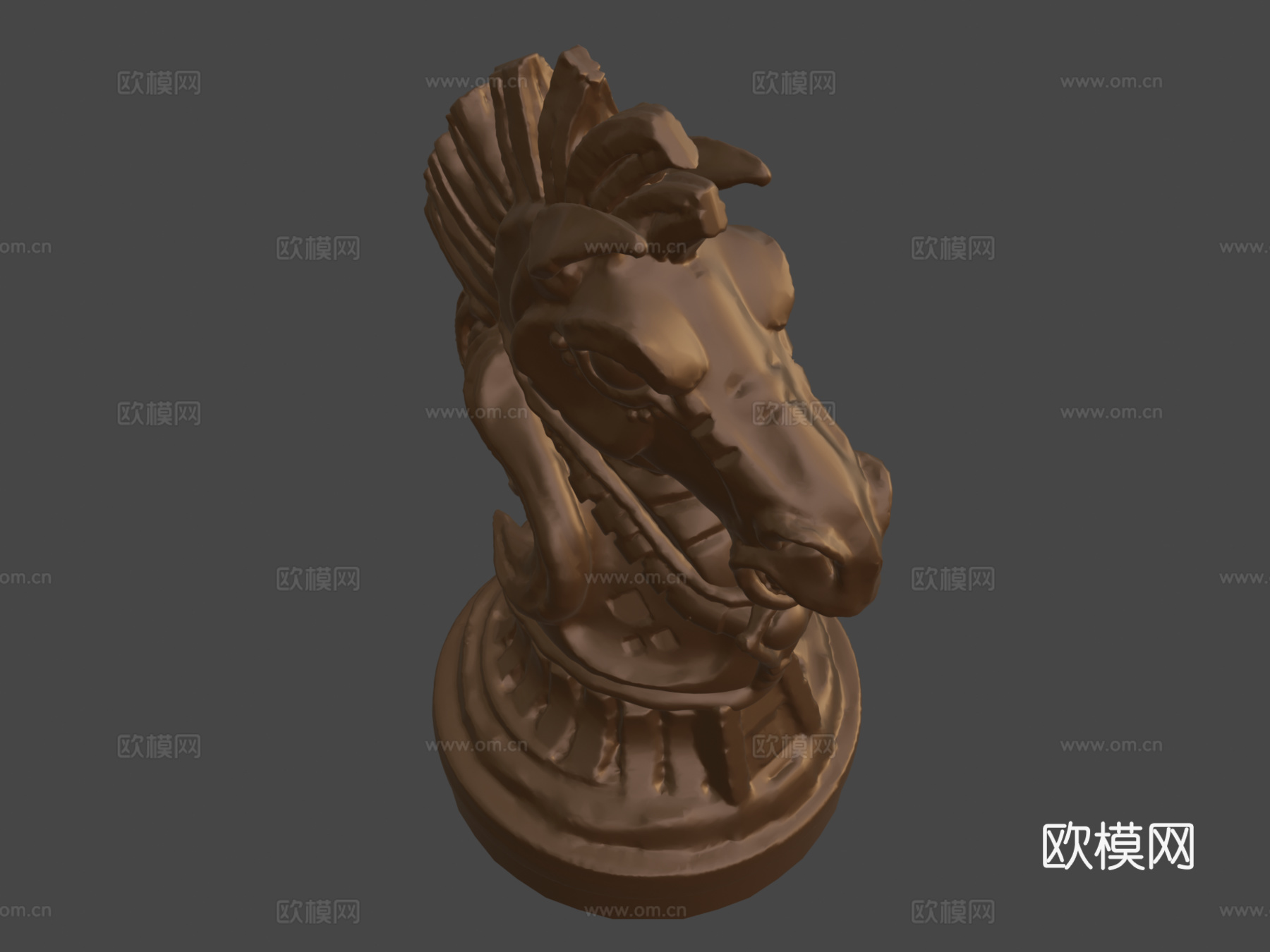 国际象棋骑士3d模型下载（渲染图8）