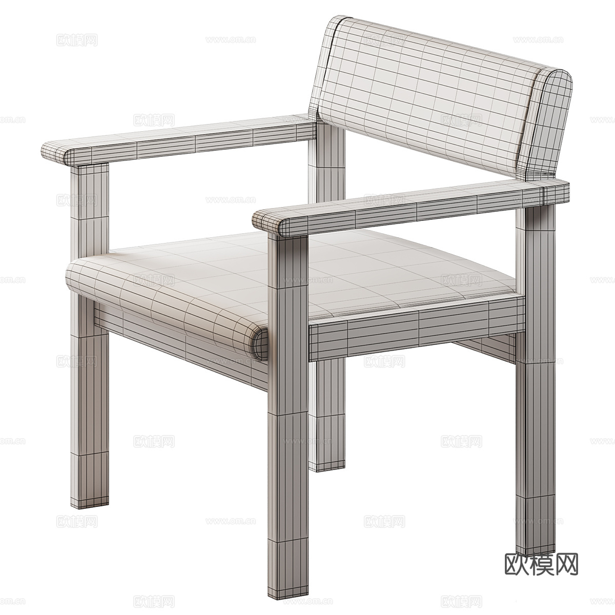 Alde现代休闲椅3d模型