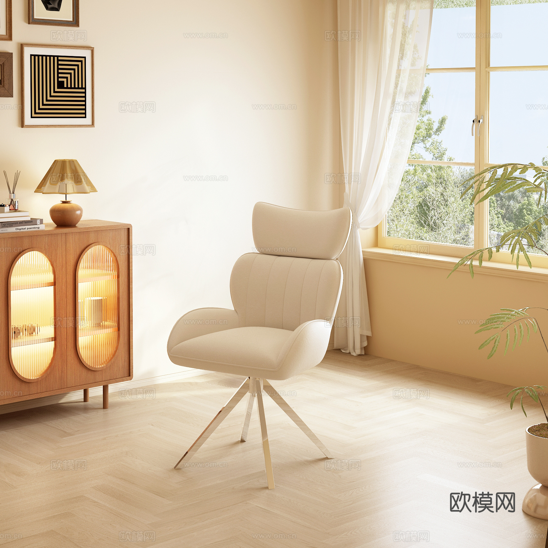 现代单椅3d模型