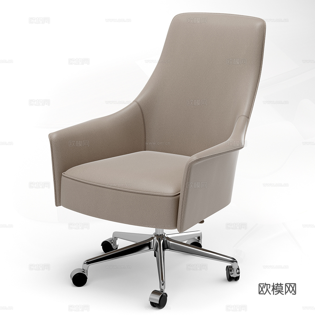 现代意式办公桌椅3d模型下载（渲染图4）