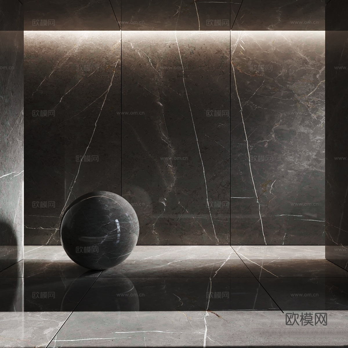 阿曼尼青铜瓷砖3d模型