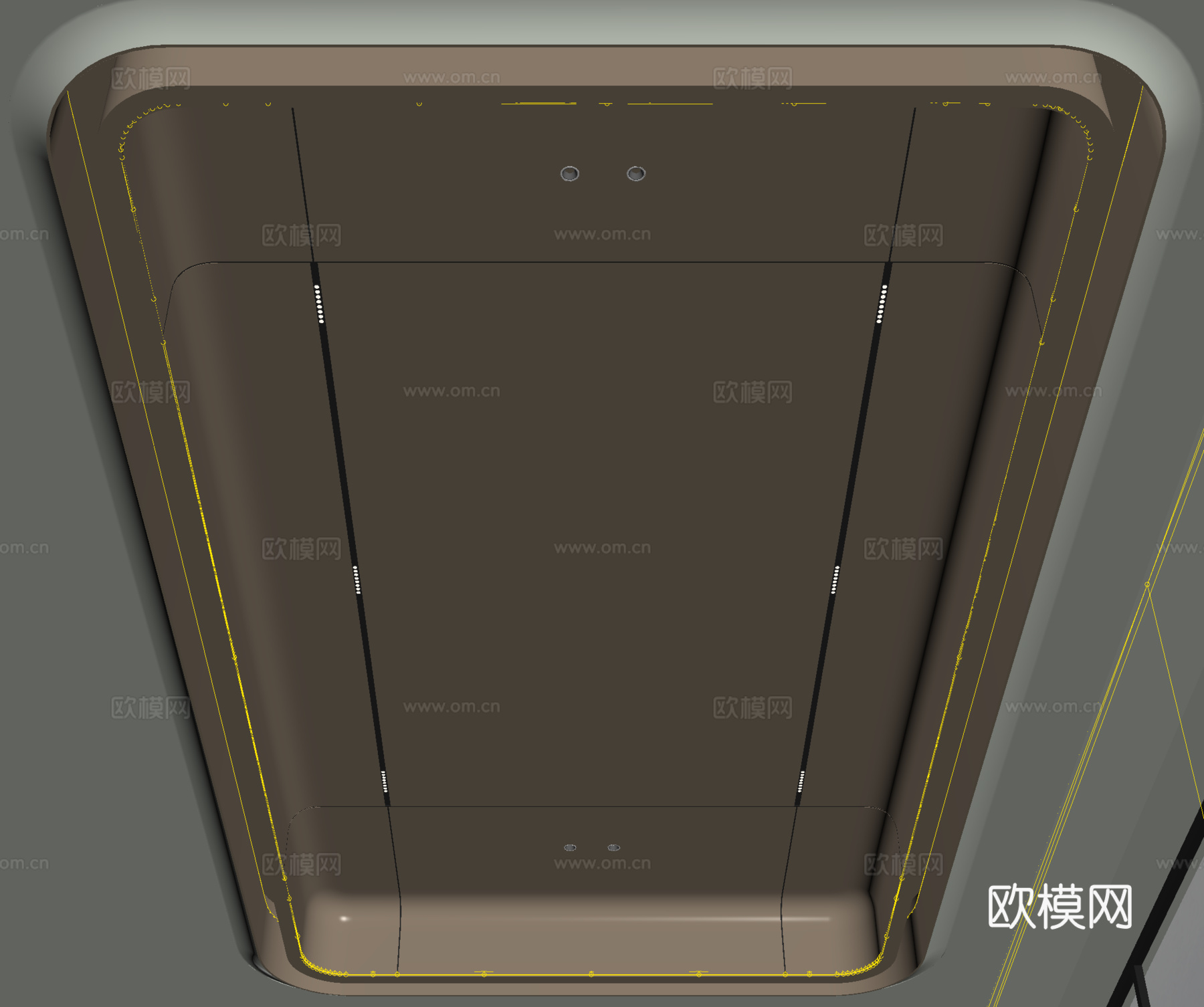 现代吊顶 圆弧吊顶 天花吊顶su模型
