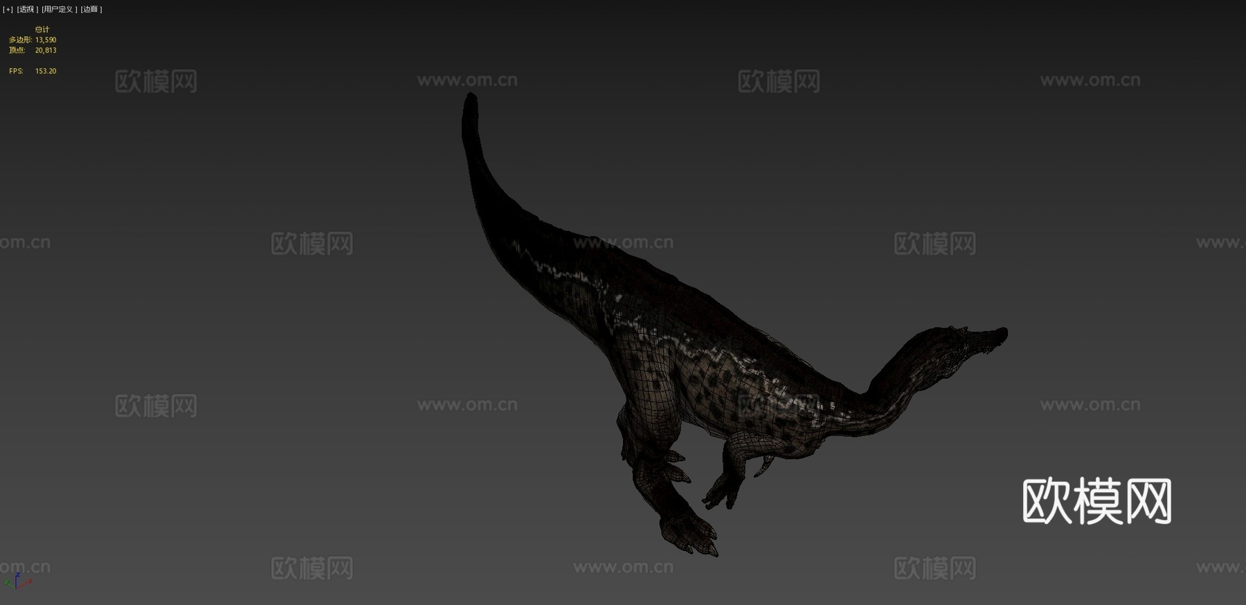 SpinotroniC制作的2022精确版重爪龙3d模型下载（渲染图4）