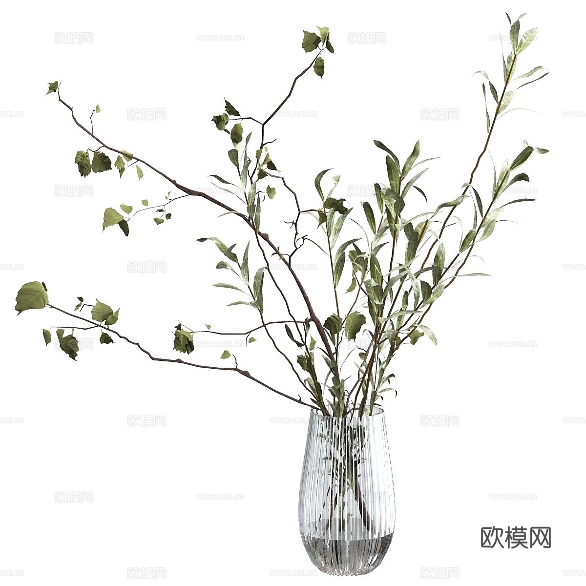 枝条花束3d模型下载