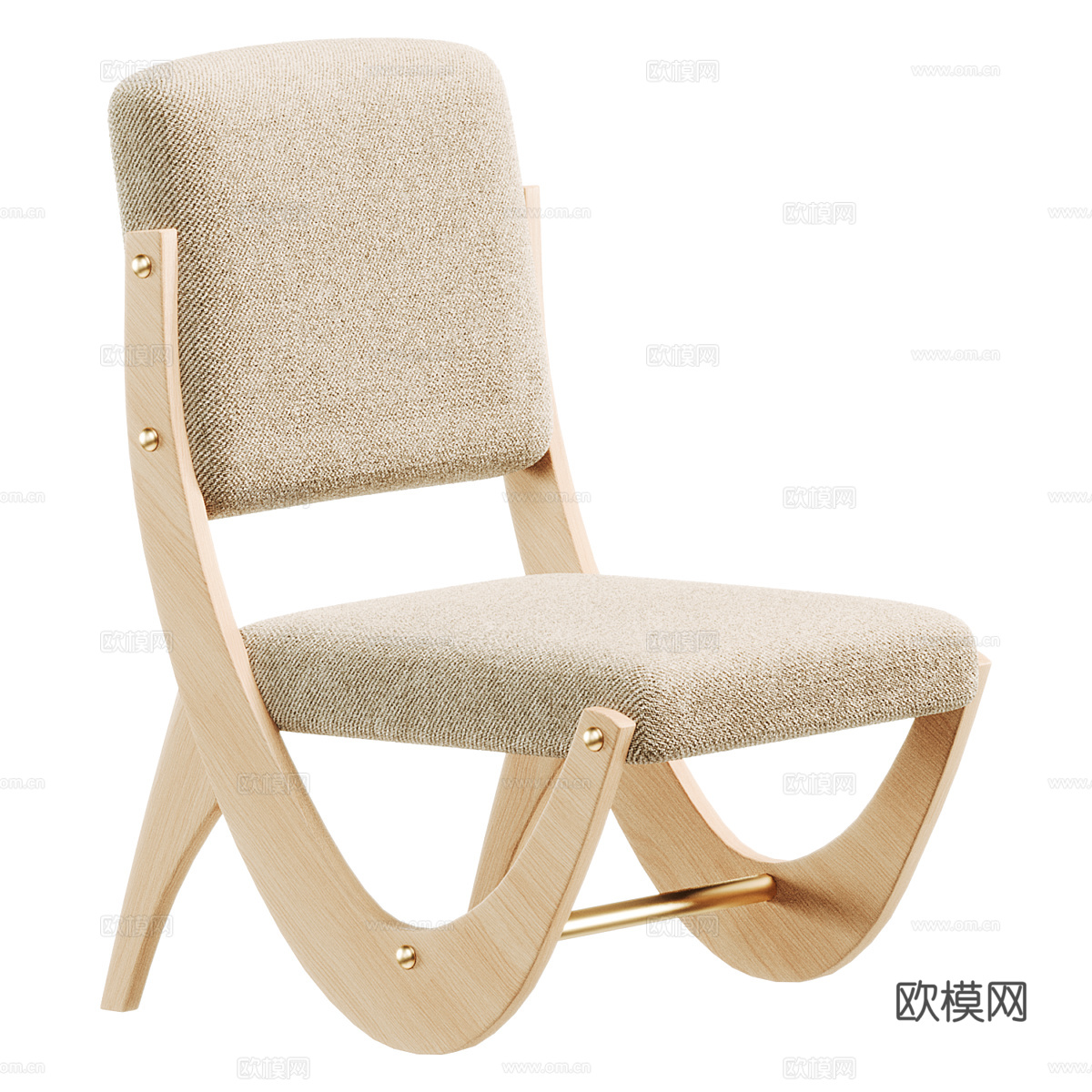 Caldas现代扶手椅3d模型