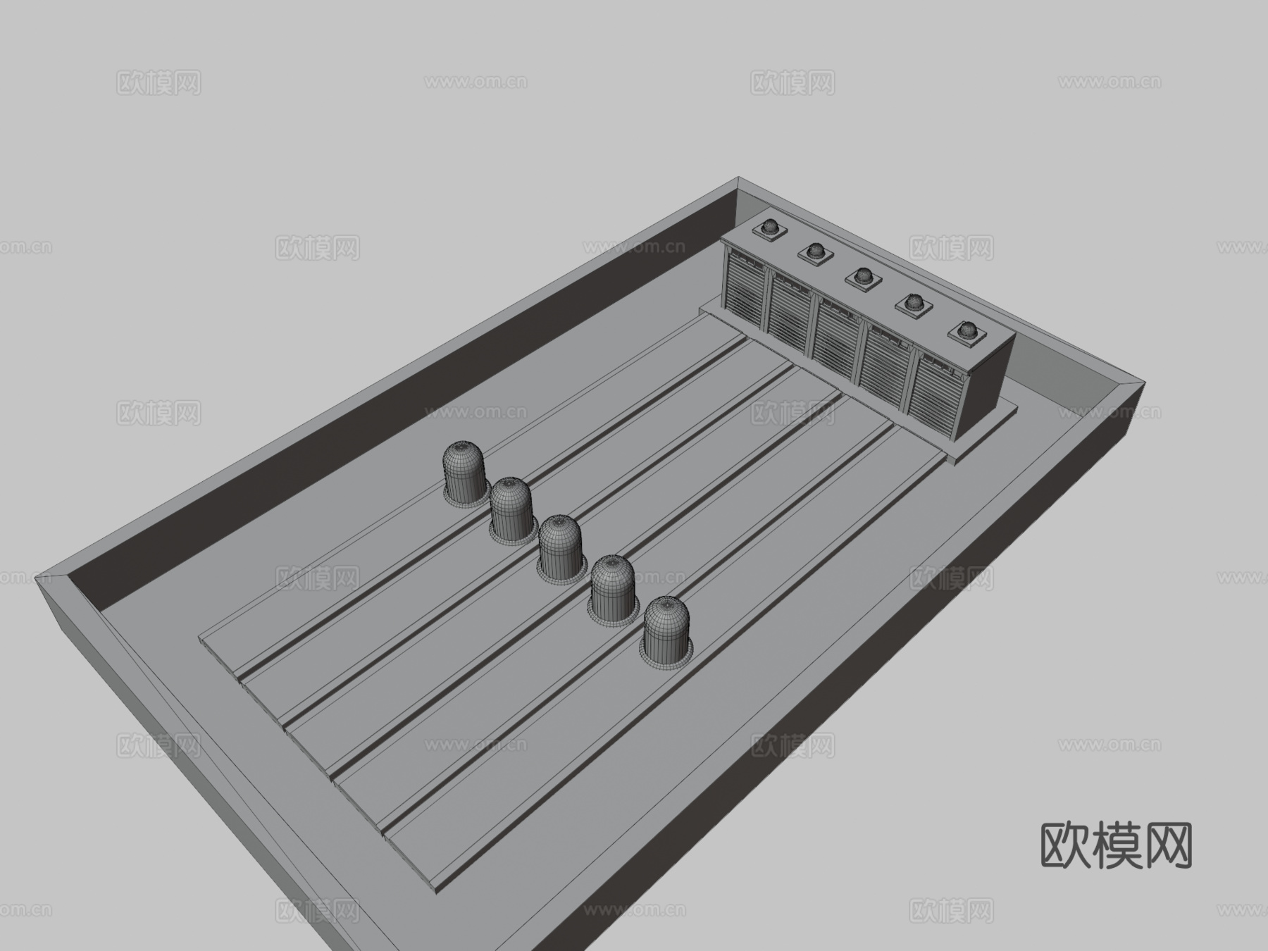交叉喷泉变形模型3d模型下载（渲染图3）