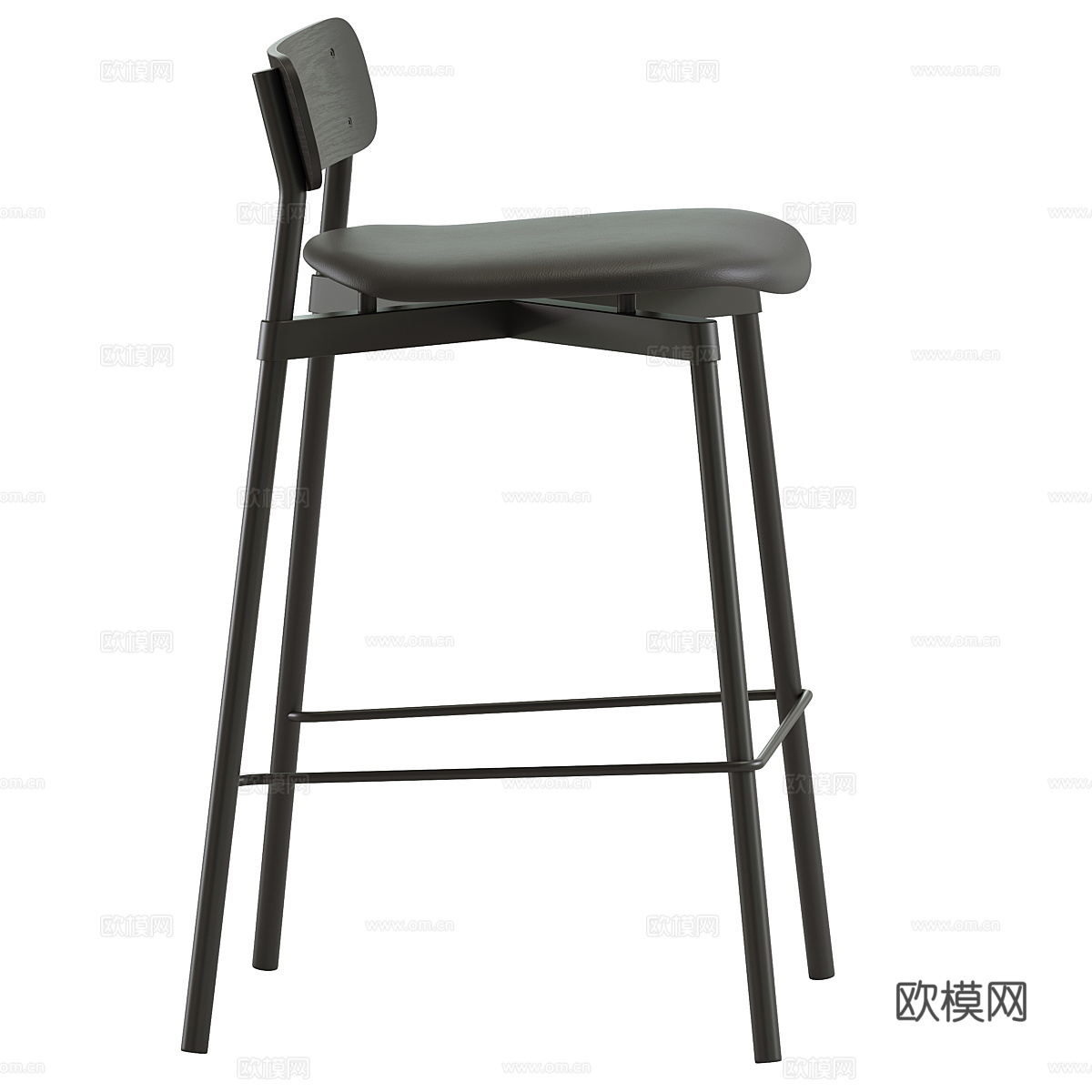 现代意式 Fromme 吧台椅3d模型下载（渲染图5）