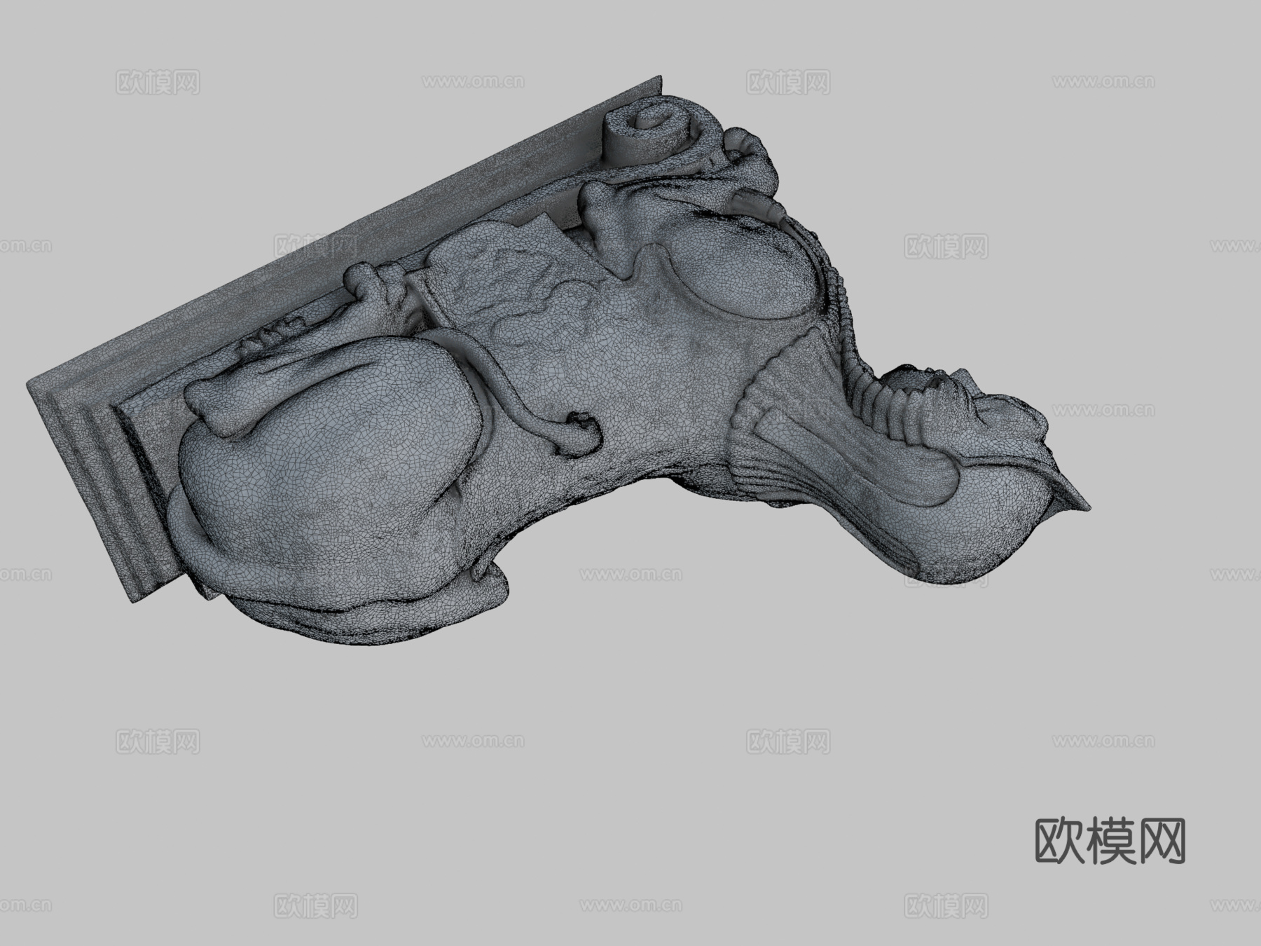 斯芬克斯3d模型下载（渲染图2）