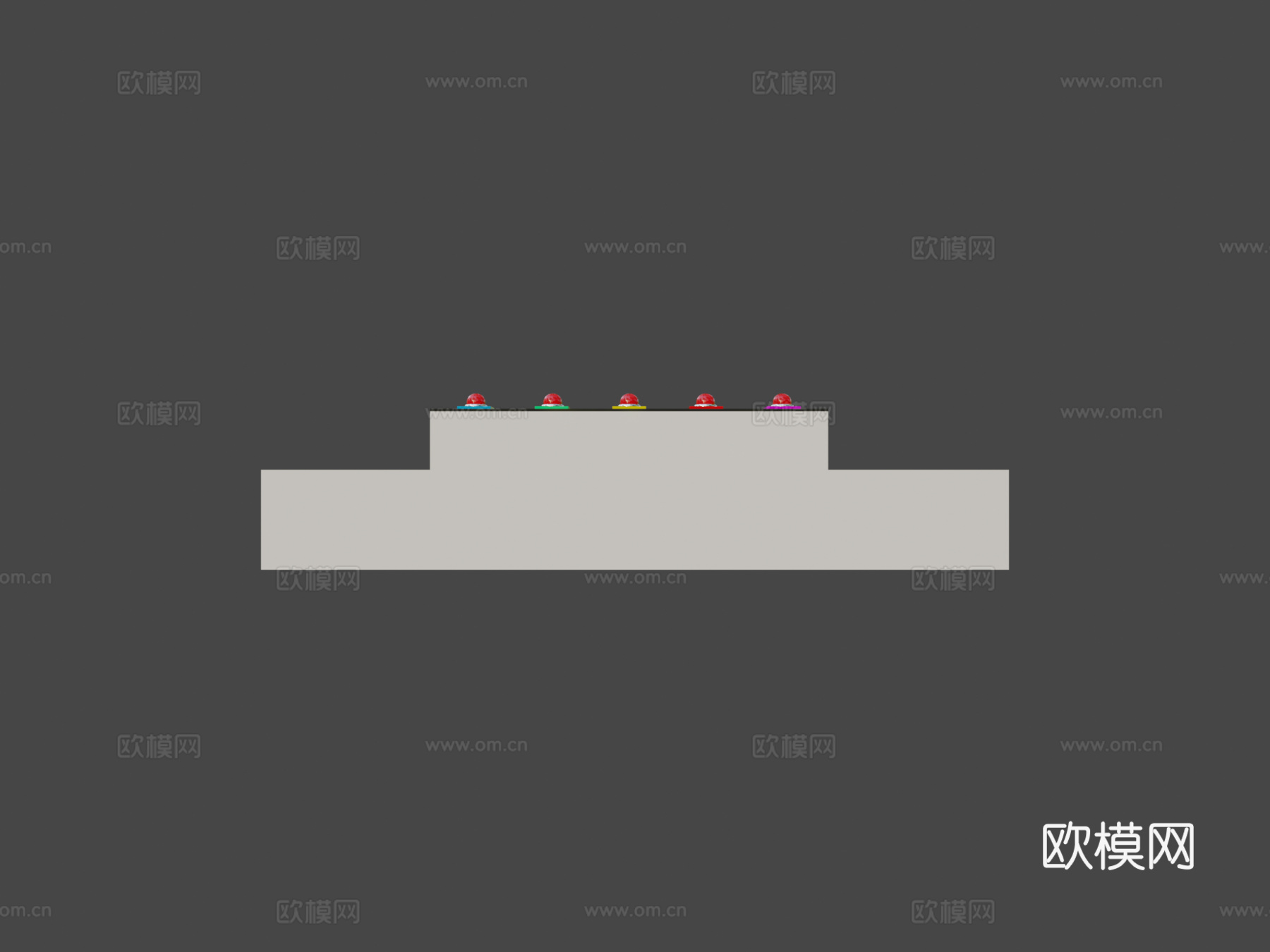 交叉喷泉变形模型3d模型下载（渲染图6）