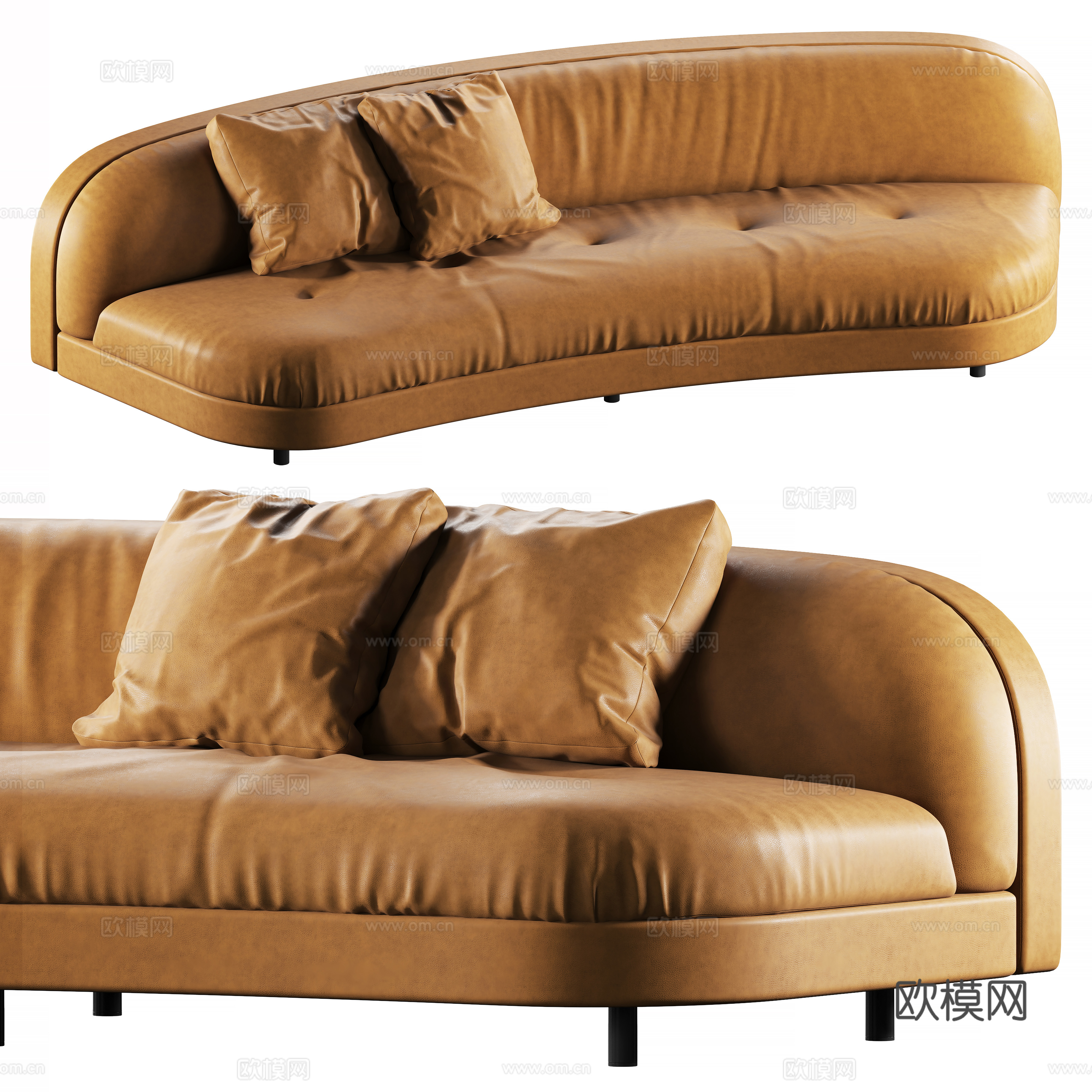 Living Divani Gala系列沙发3d模型下载（渲染图2）