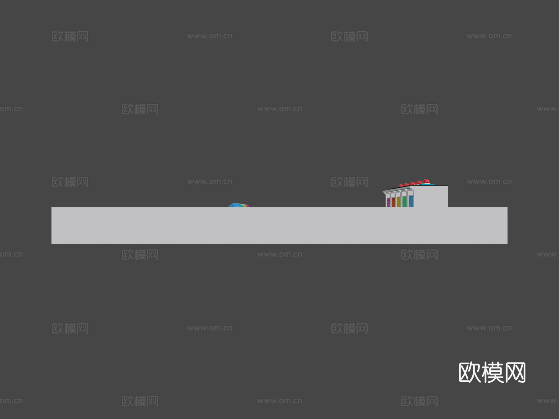 交叉喷泉变形模型3d模型下载（渲染图5）