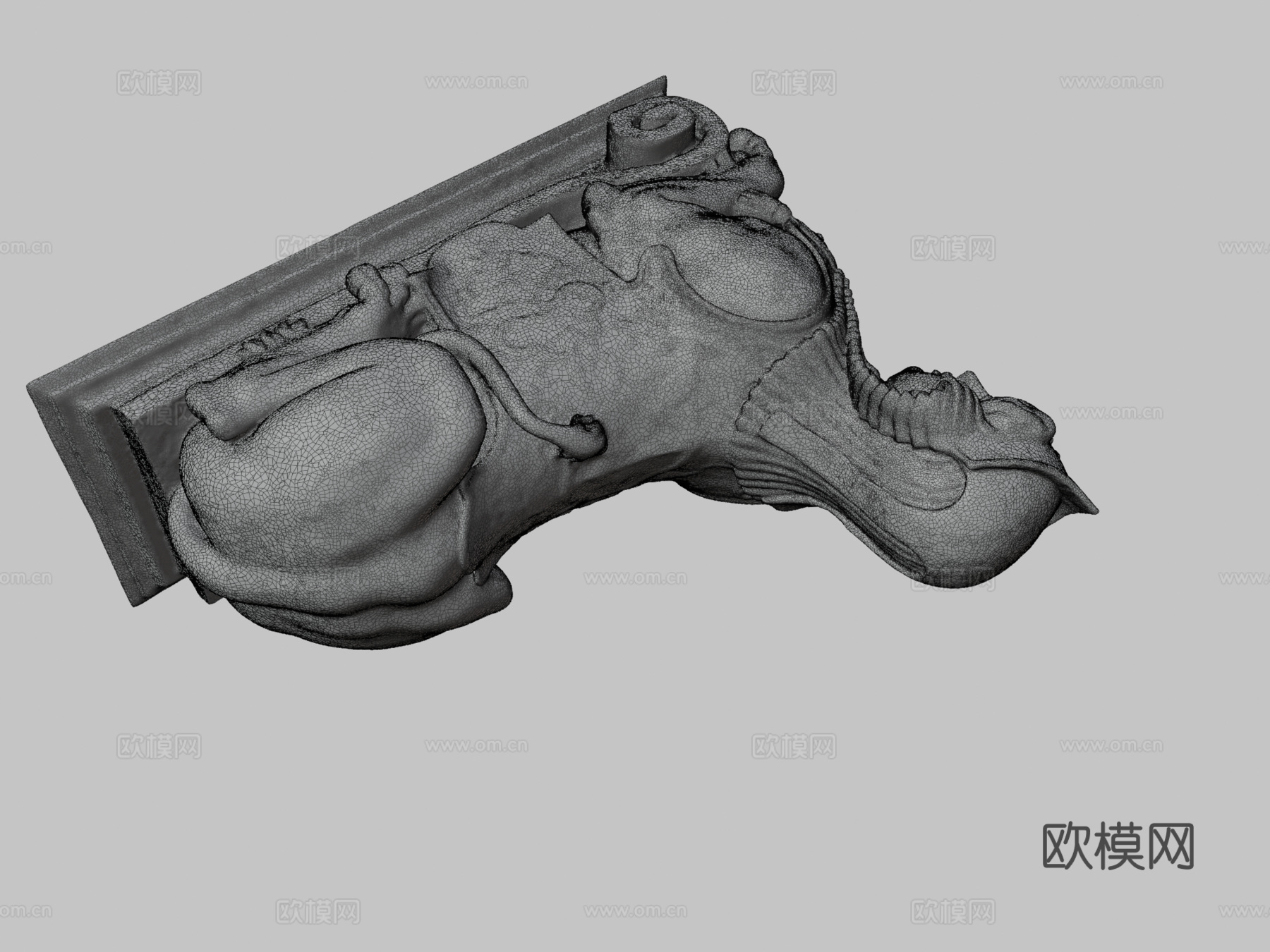 斯芬克斯3d模型下载（渲染图3）