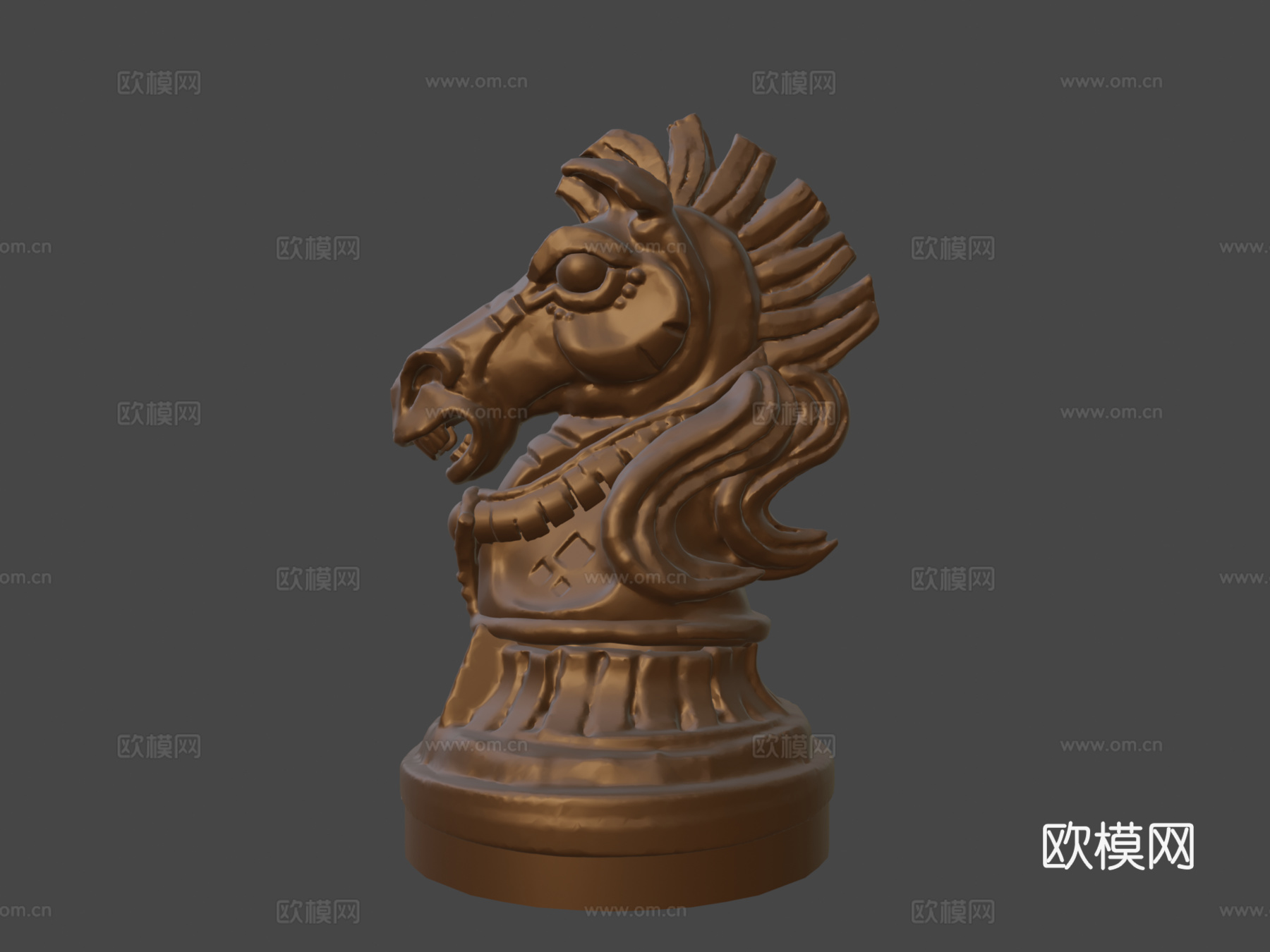 国际象棋骑士3d模型下载（渲染图7）