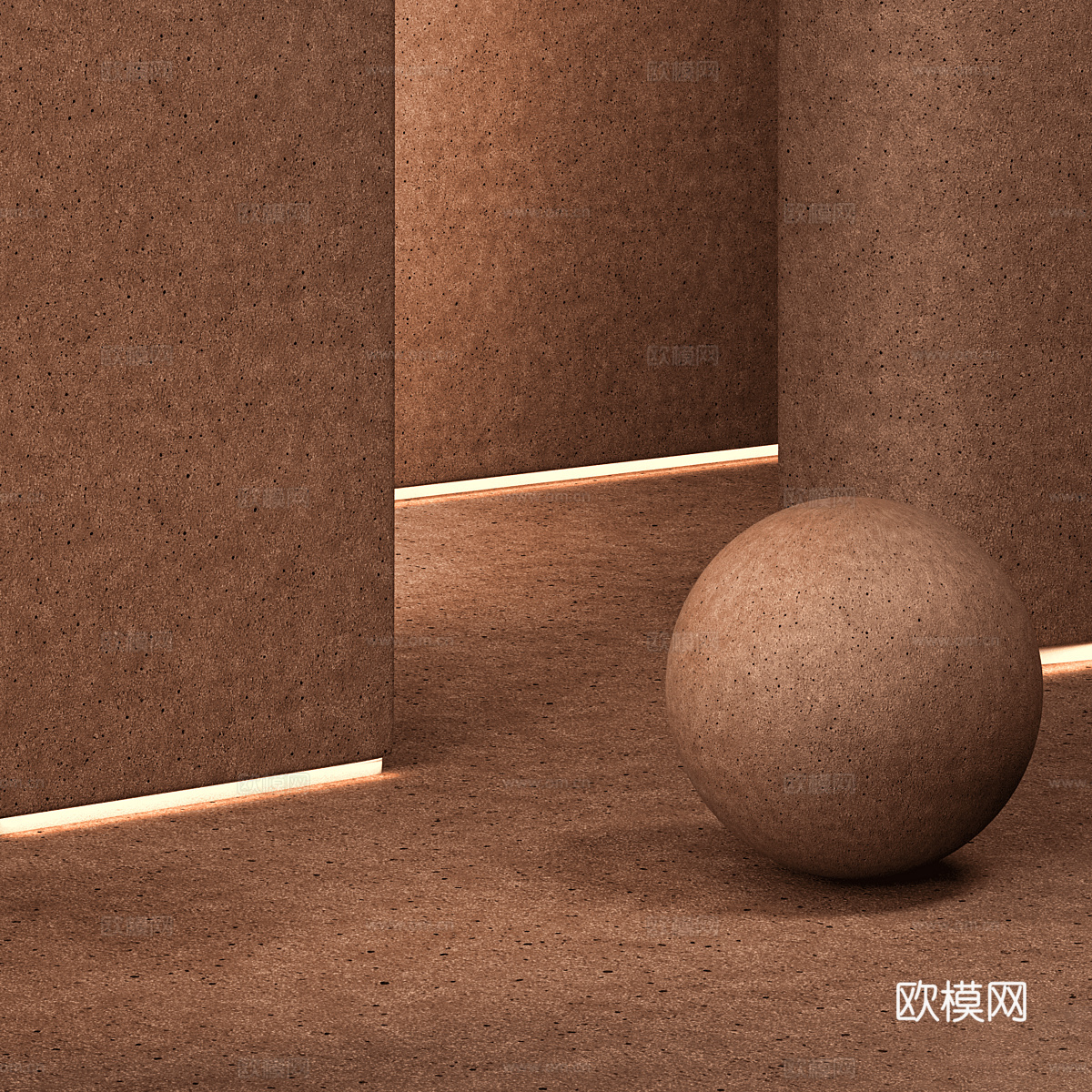 新中式侘寂 Mineralis 粘土 装饰涂料3d模型下载（渲染图5）