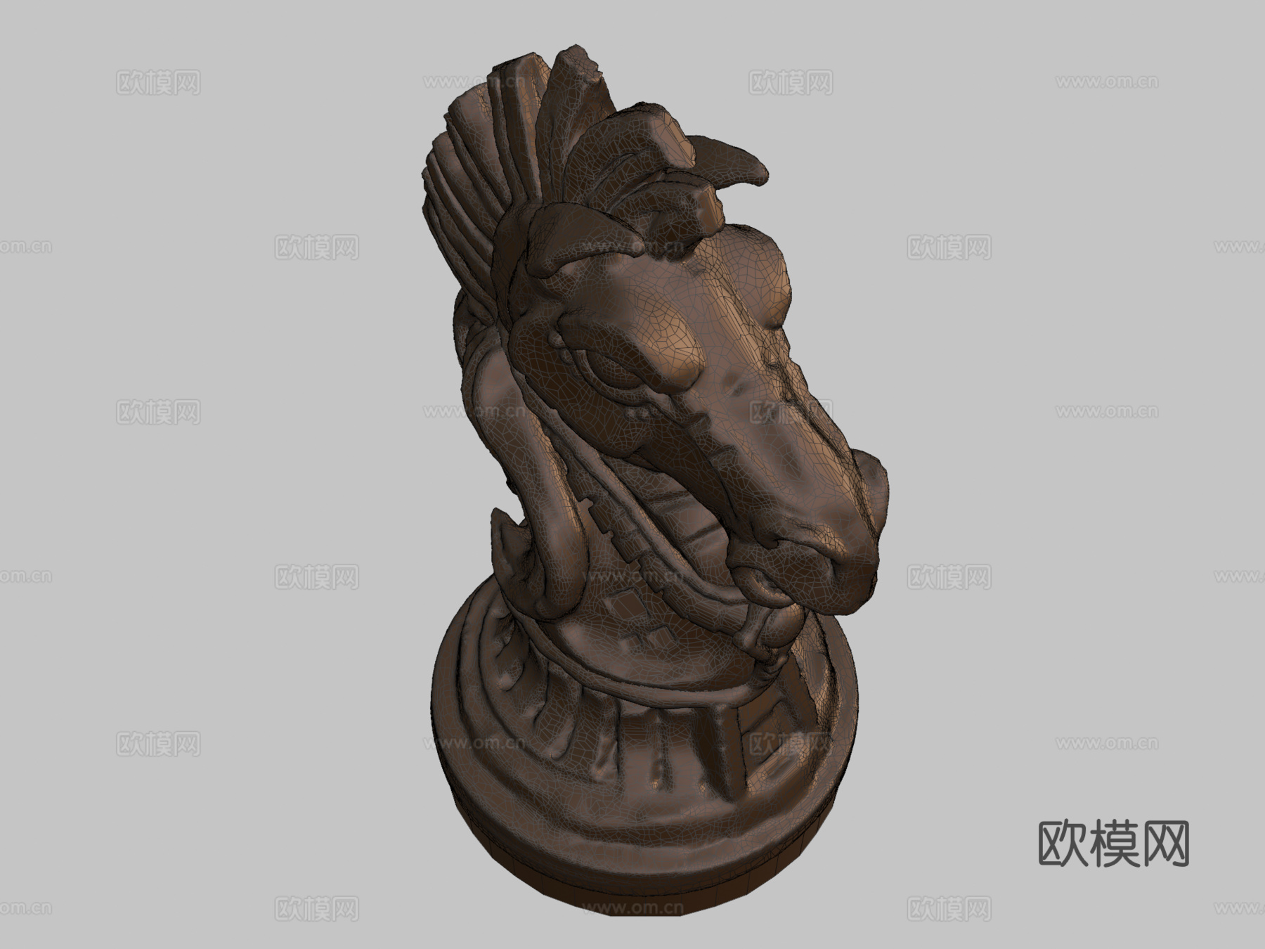 国际象棋骑士3d模型下载（渲染图2）