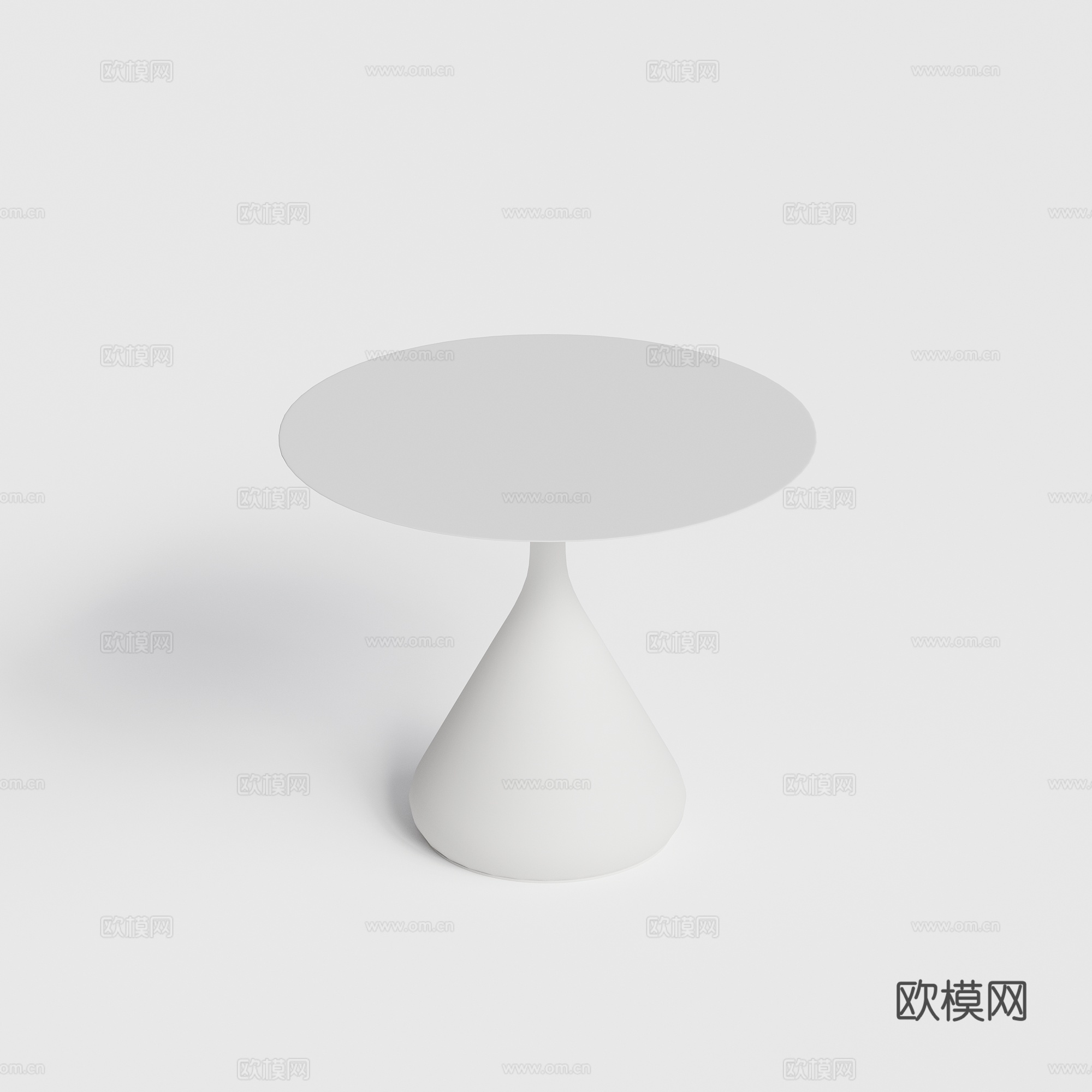 DEDON - 现代户外桌 圆形桌 金属桌组合3d模型下载