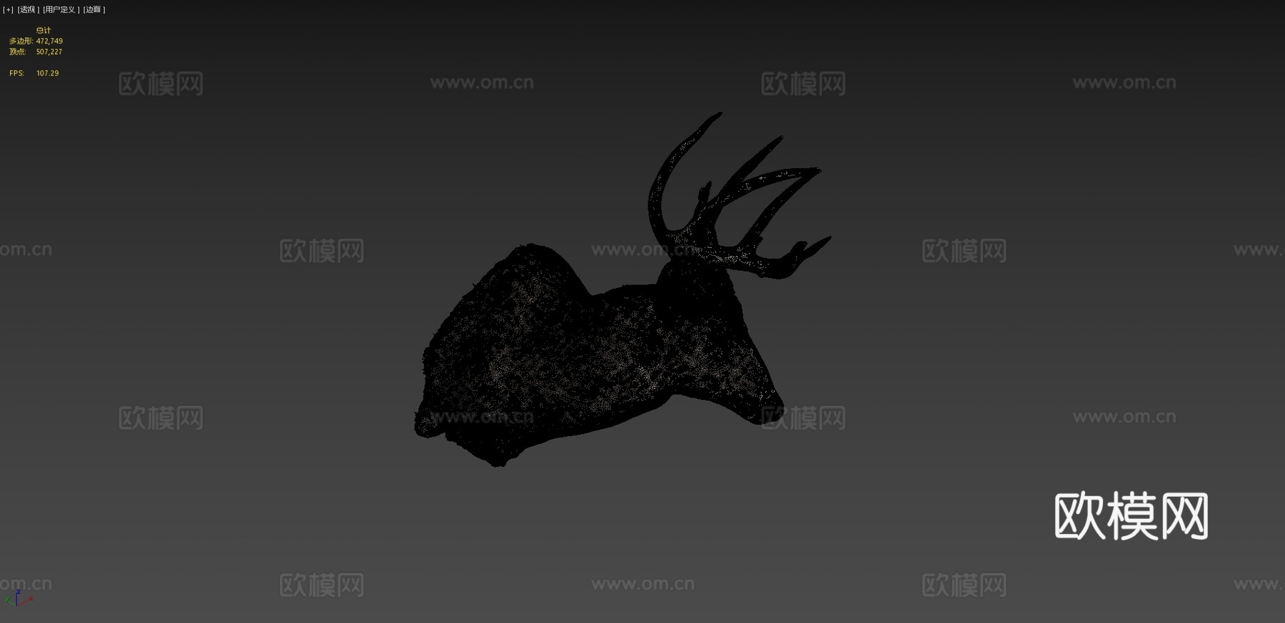 Leonard Dunalp制作的鹿标本3d模型3d模型下载（渲染图4）