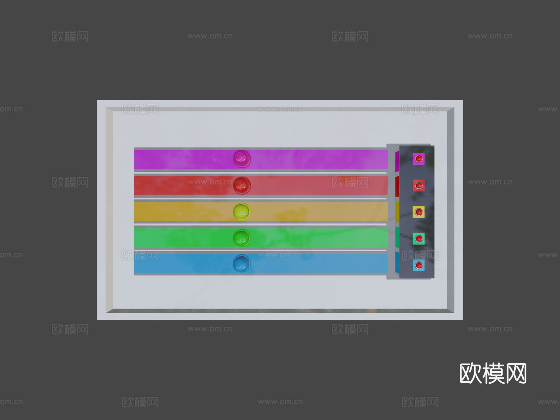 交叉喷泉变形模型3d模型下载（渲染图7）