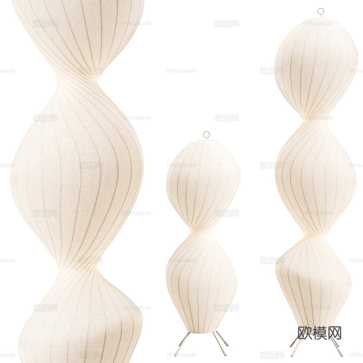 现代落地灯3d模型下载（渲染图1）