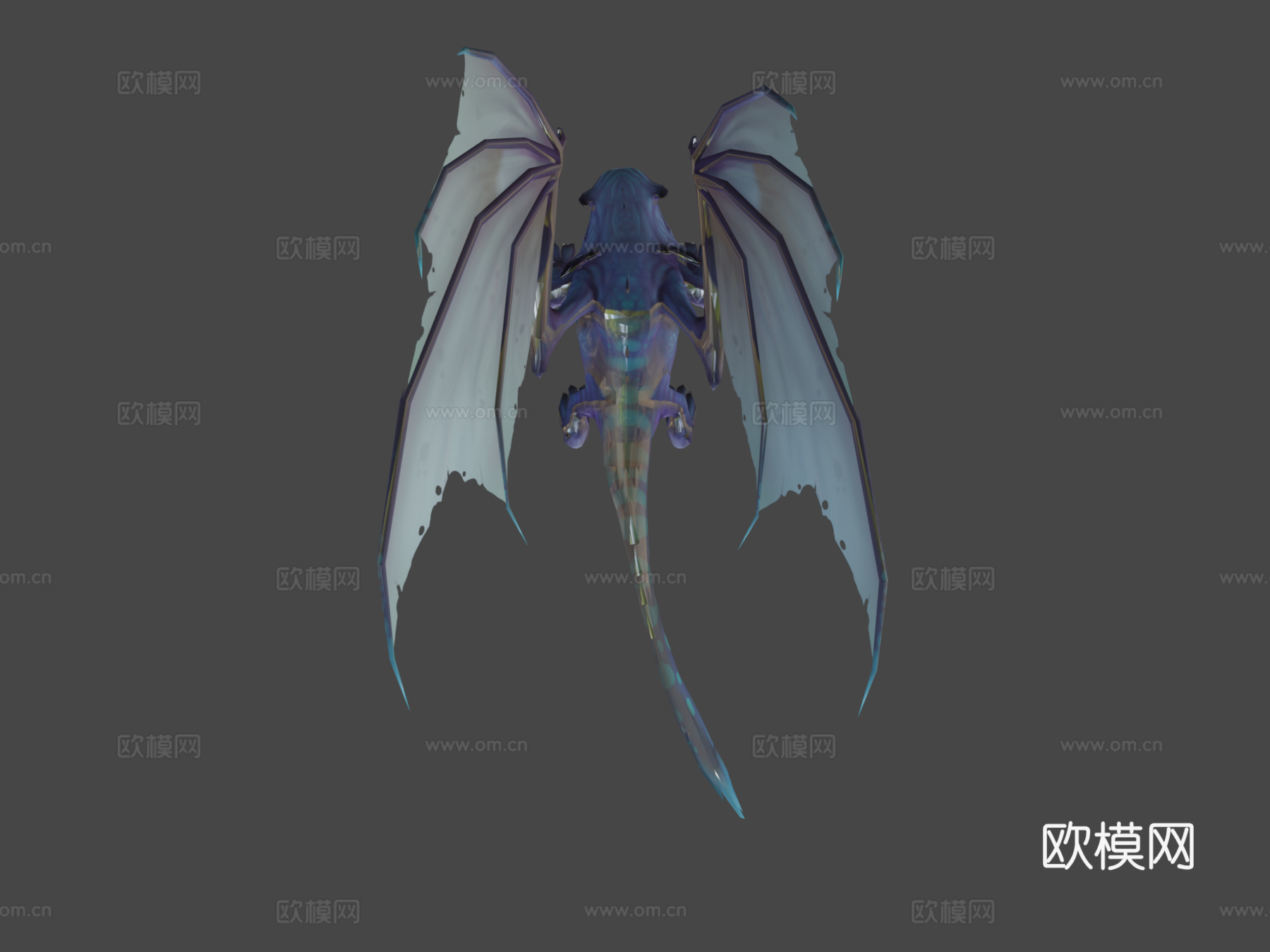 蝾螈龙3d模型下载（渲染图8）
