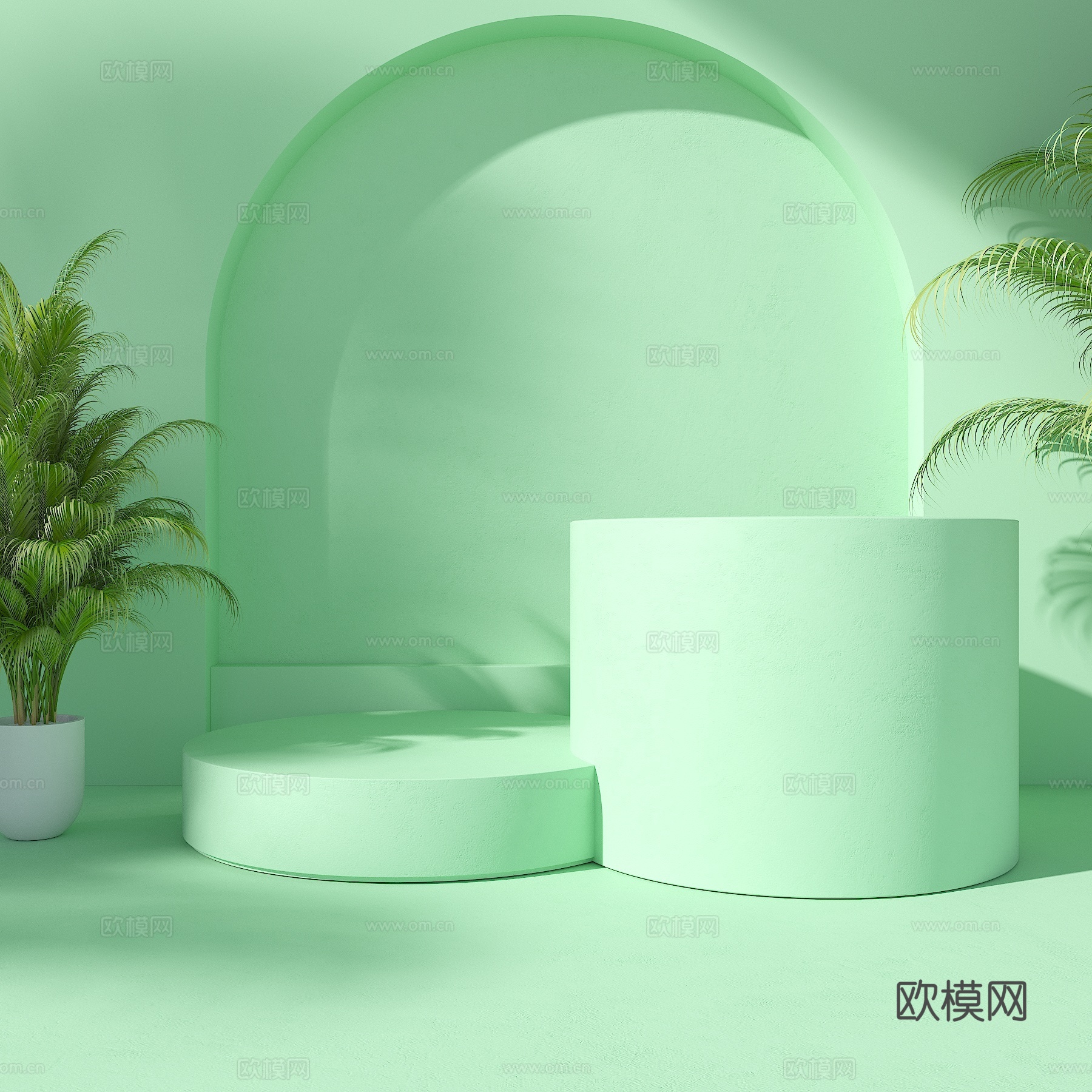 电商场景 产品场景 电商展台 店商背景 产品展台 静物展台su模型