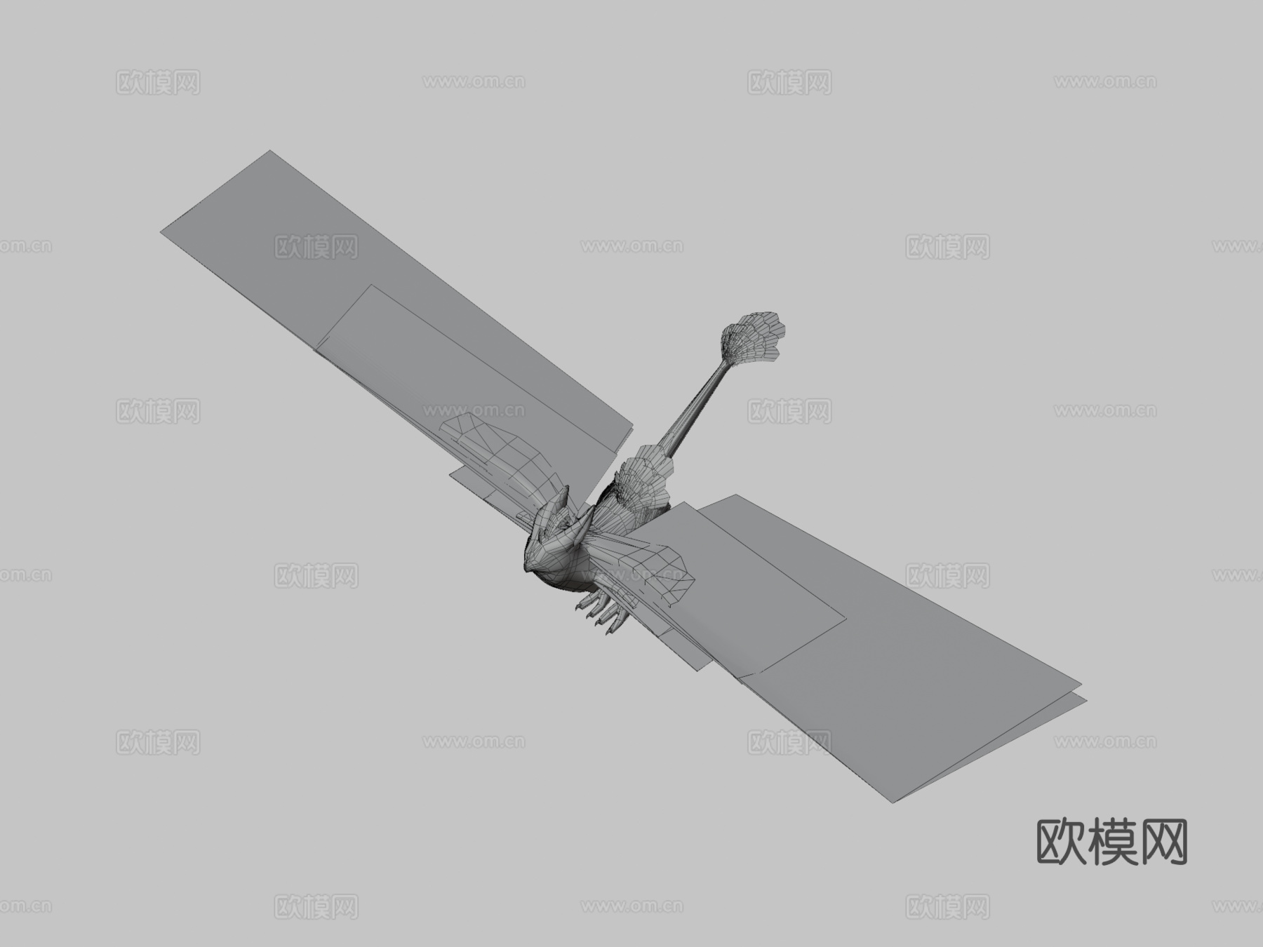 狮鹫凤凰制作中3d模型下载（渲染图3）