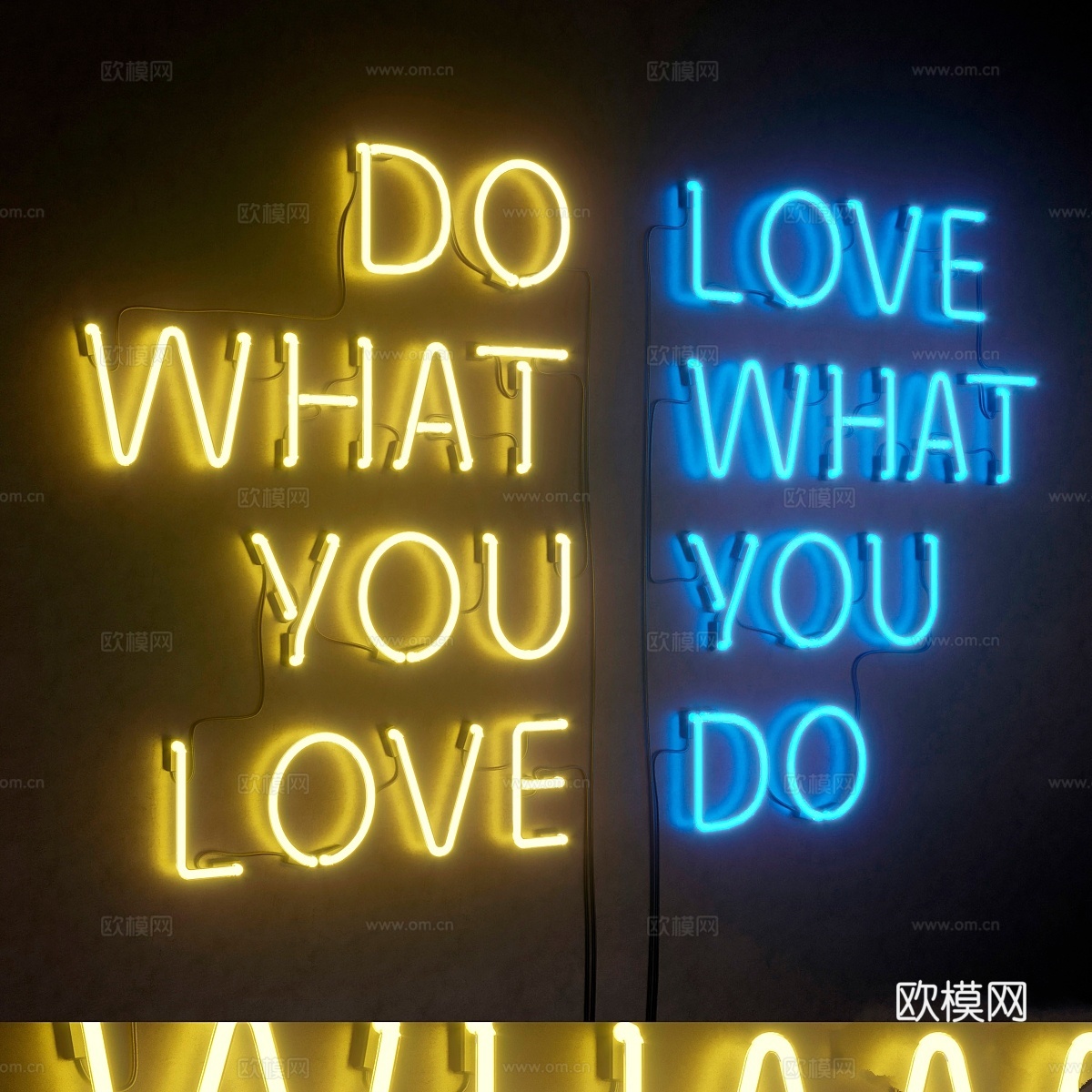 轻型模块套装 89 霓虹3d模型下载