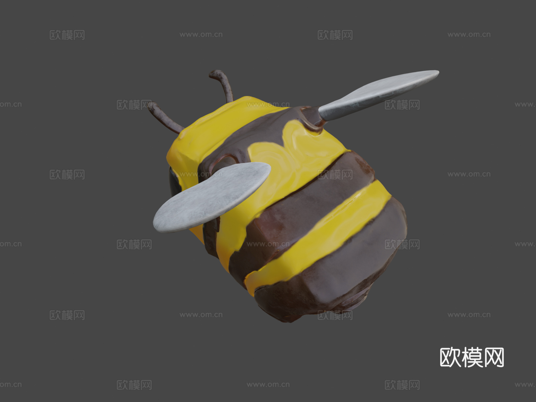 我的世界蜜蜂3d模型下载（渲染图8）