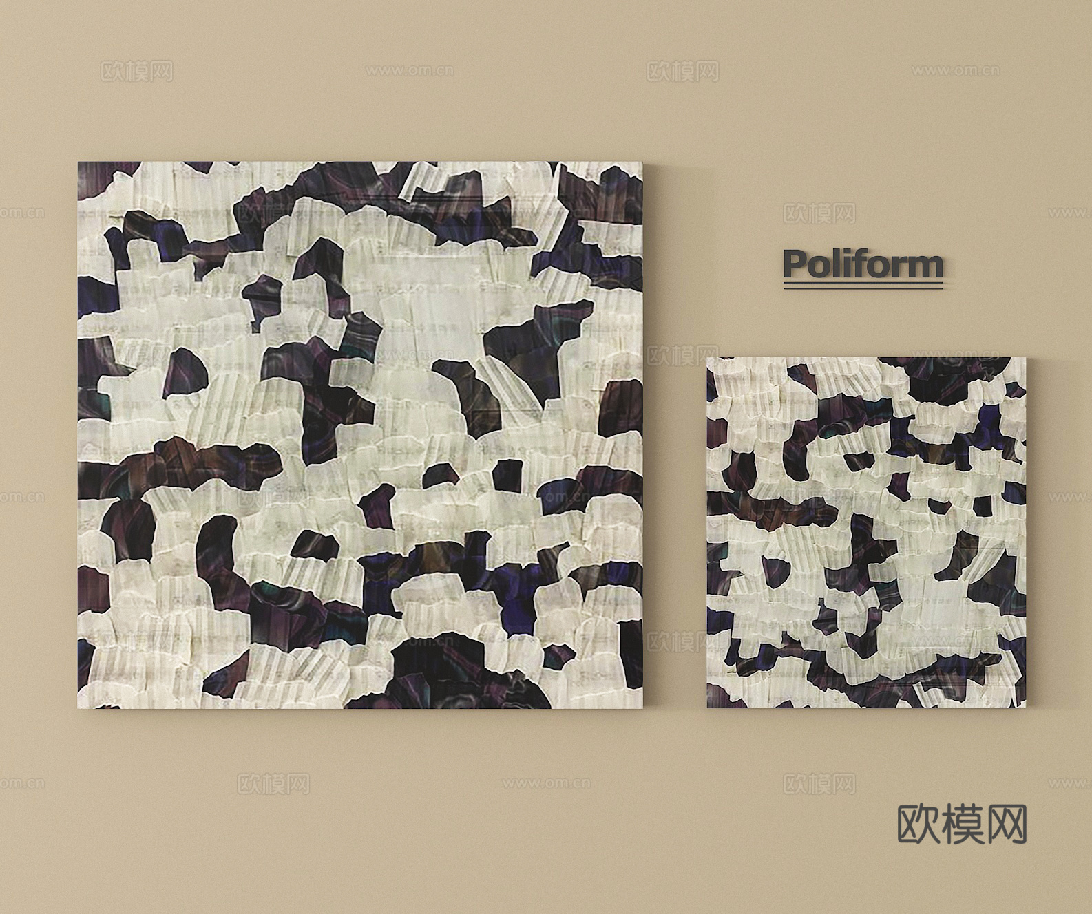 现代挂画 抽象挂画 装饰挂画su模型