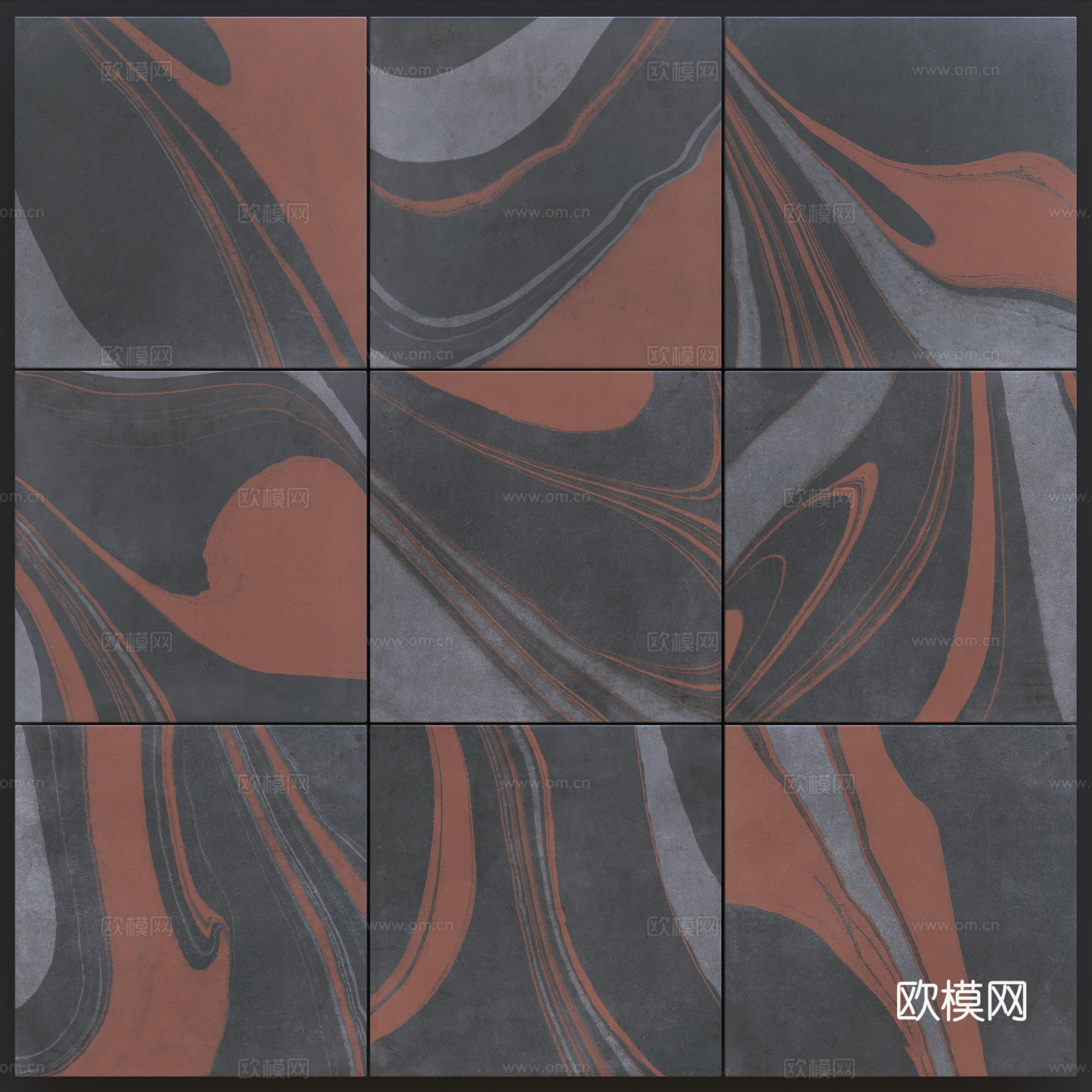 现代瓷砖 陶砖 仿古砖3d模型下载