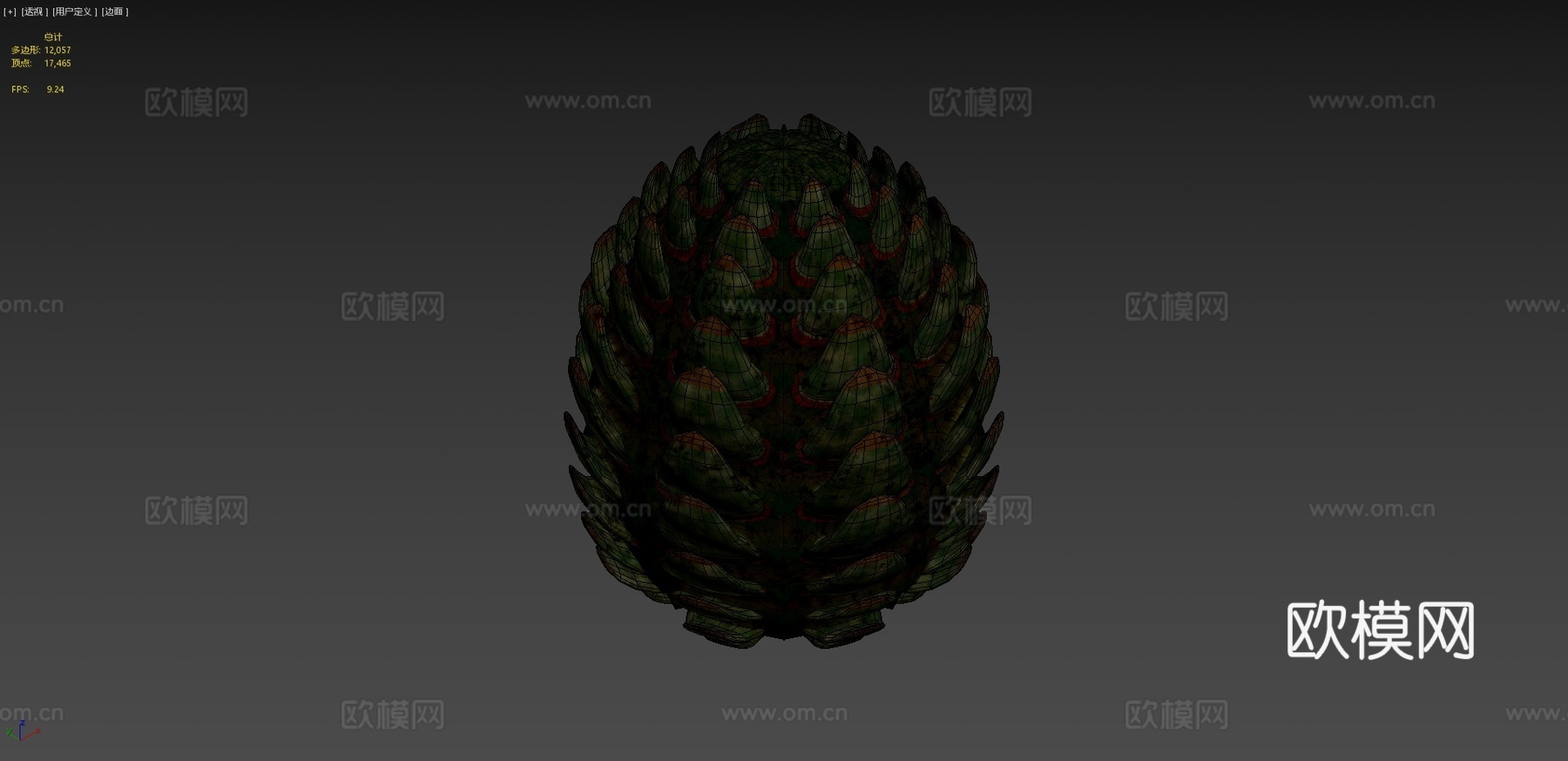 苏门答腊龙蛋3d模型下载（渲染图4）