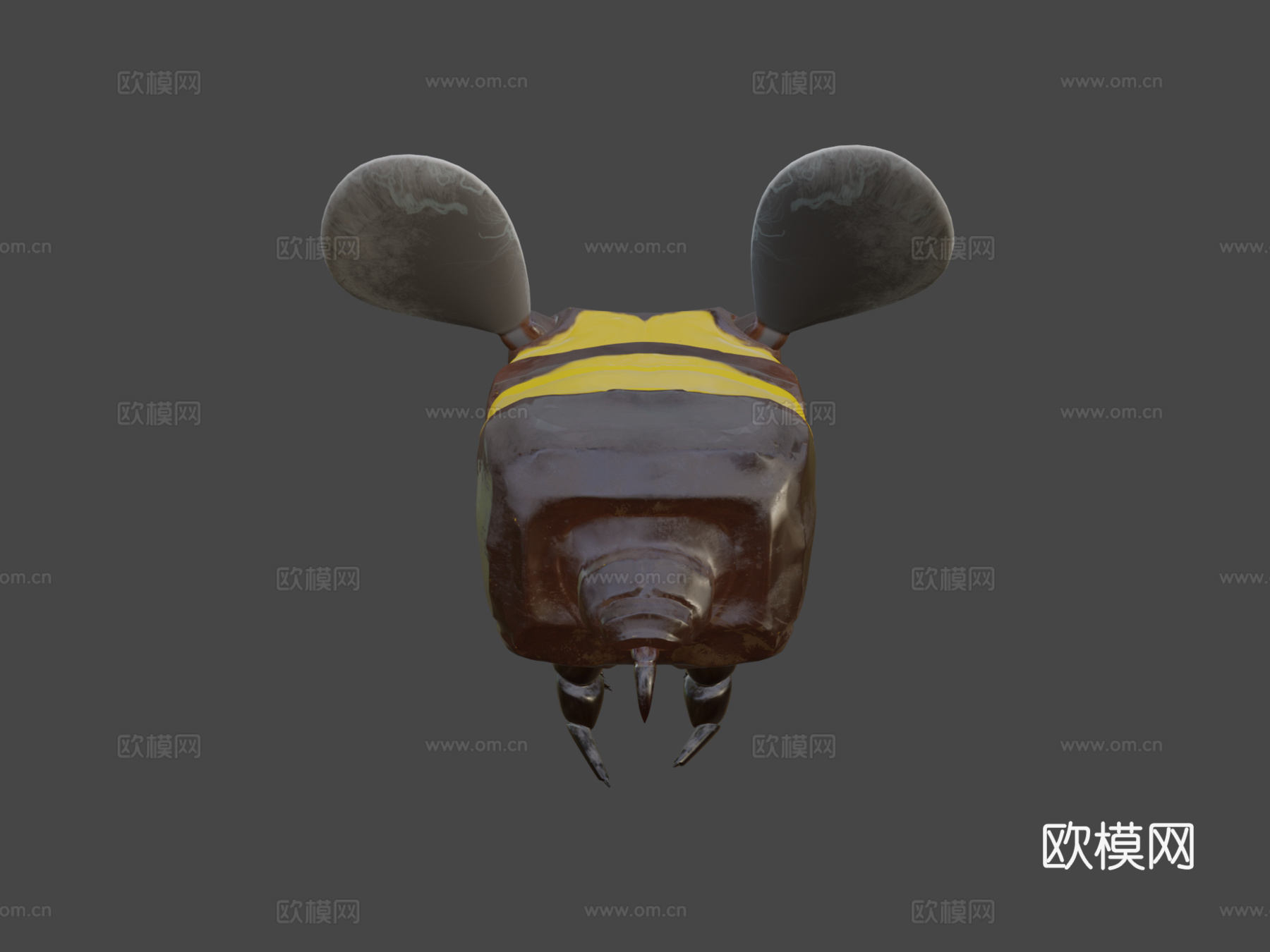 我的世界蜜蜂3d模型下载（渲染图5）