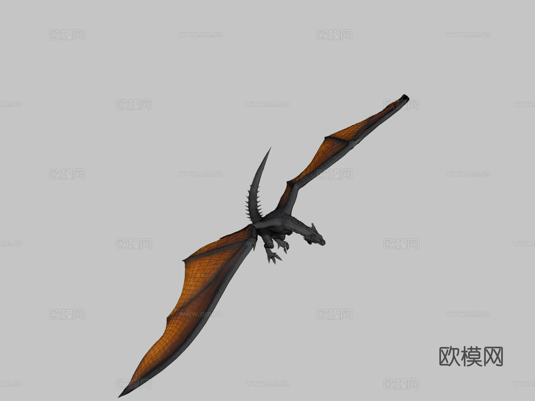 飞龙亚种-双足飞龙3d模型下载（渲染图2）