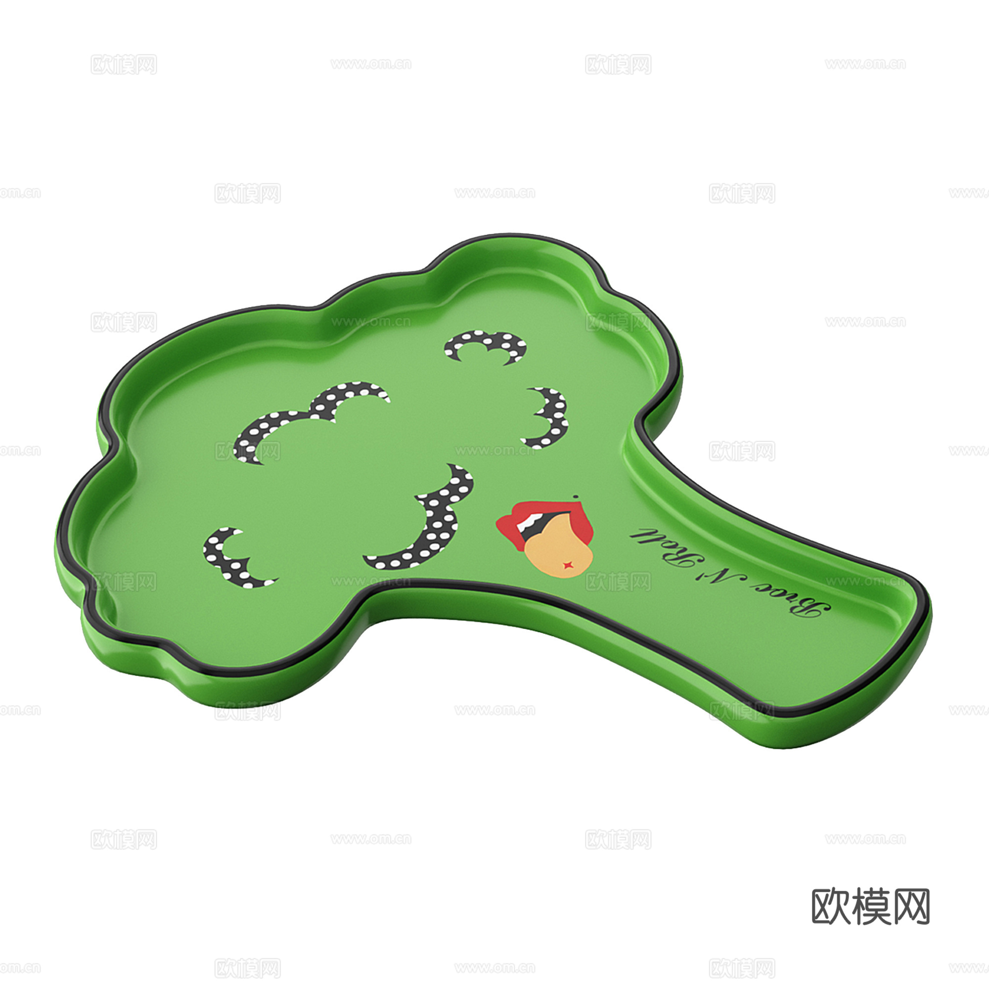 厨具卡通餐盘3d模型下载（渲染图2）