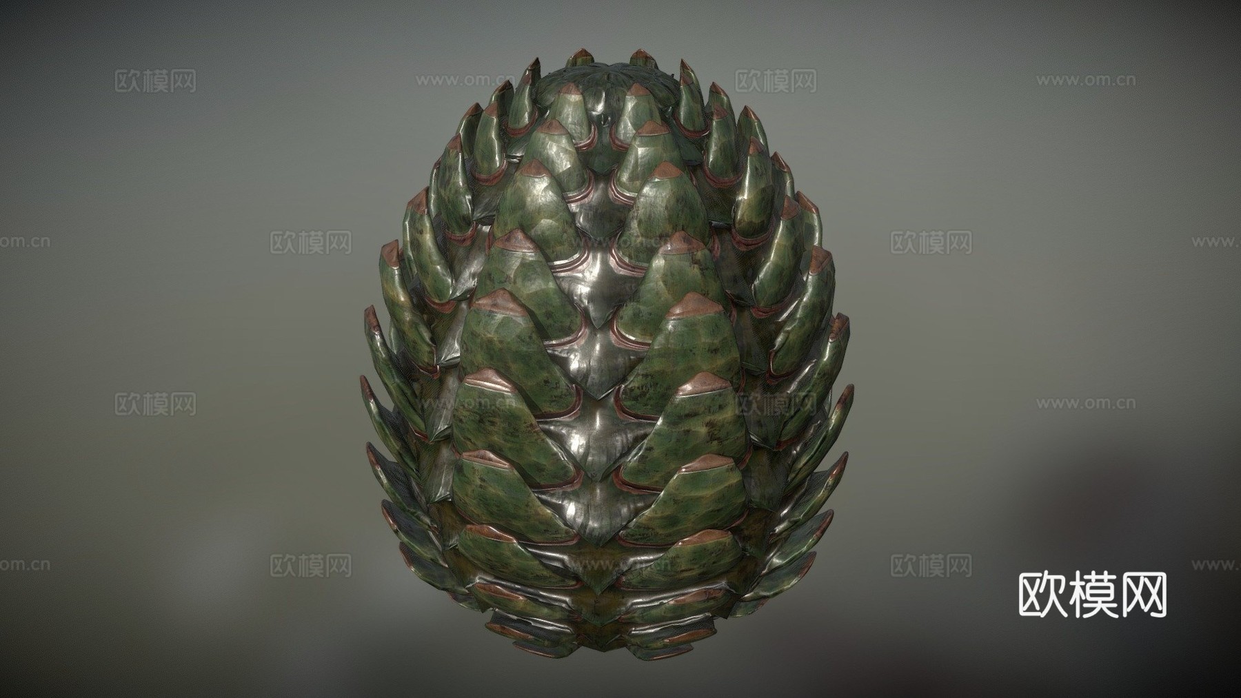 苏门答腊龙蛋3d模型下载（渲染图1）